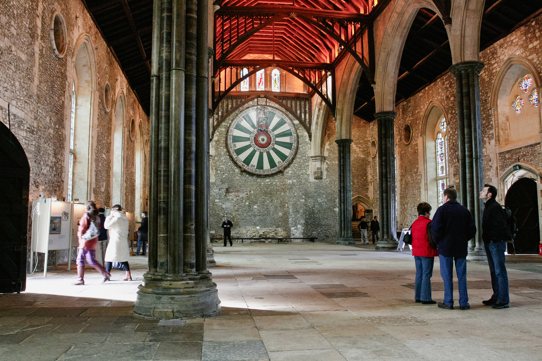 The Round Table of King Arthur in the Great Hall of Winchester Castle.