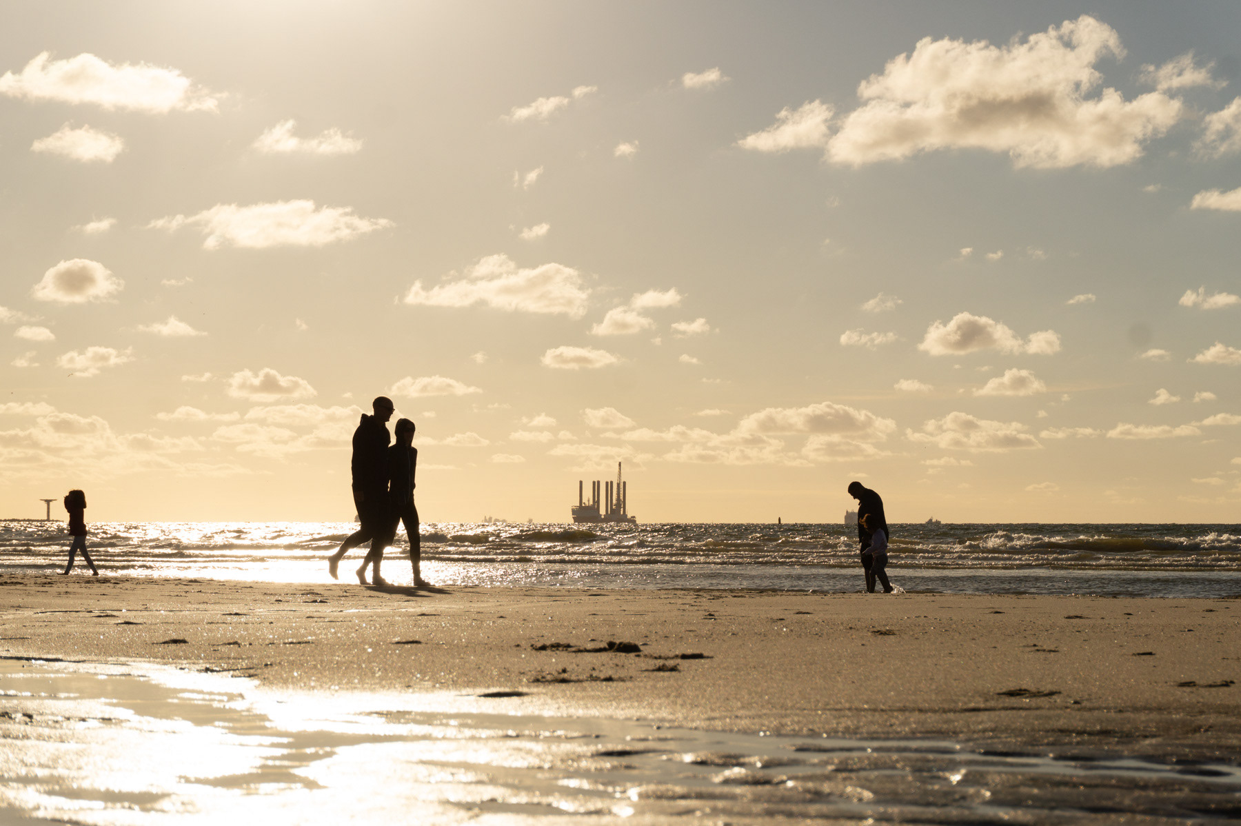 Sunset at Hoek van Holland beach, July 2020.