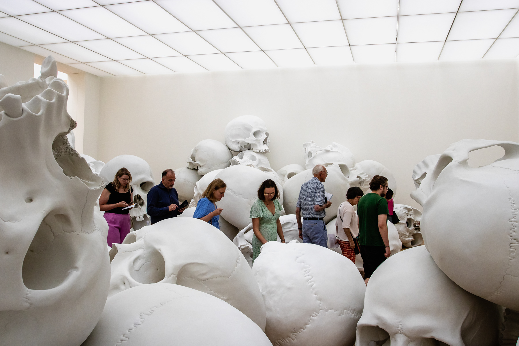 Giant skulls by Ron Mueck