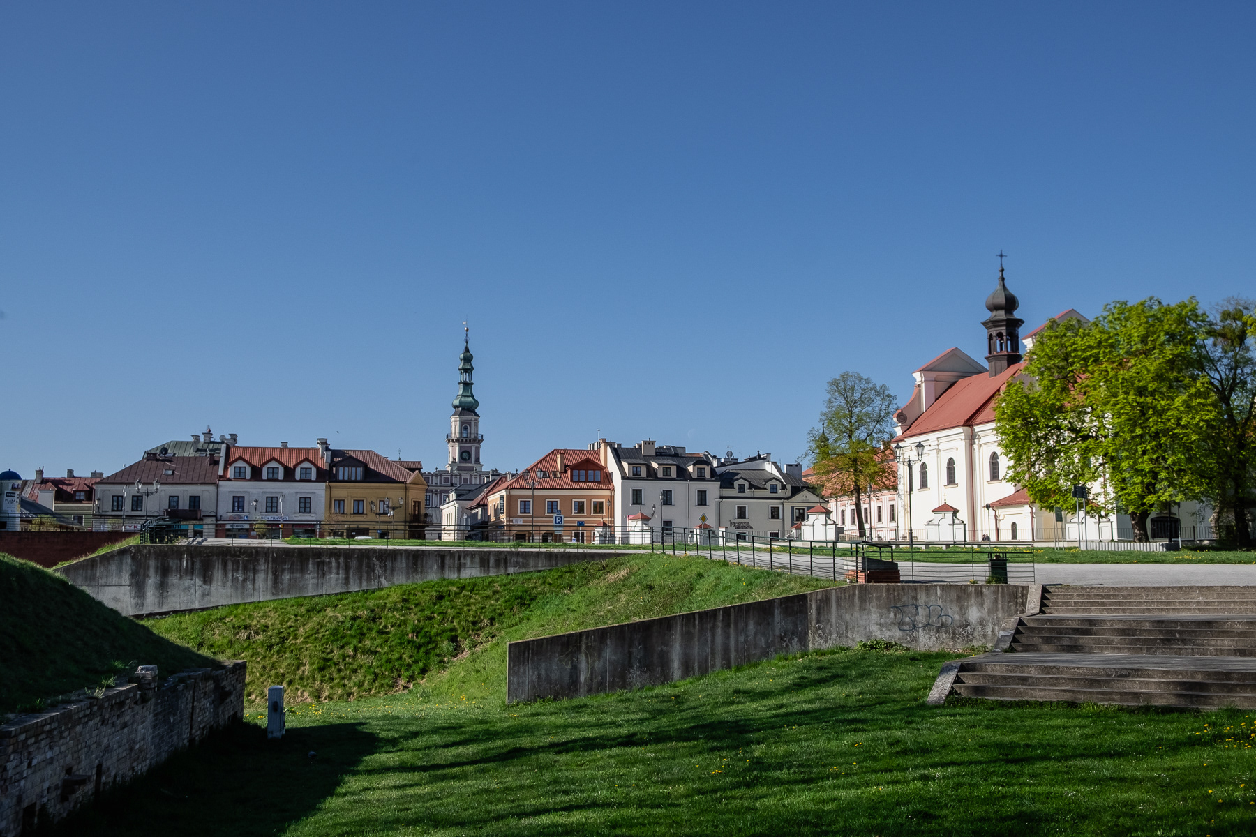 The fortified old town of Zamość, April 2025.
