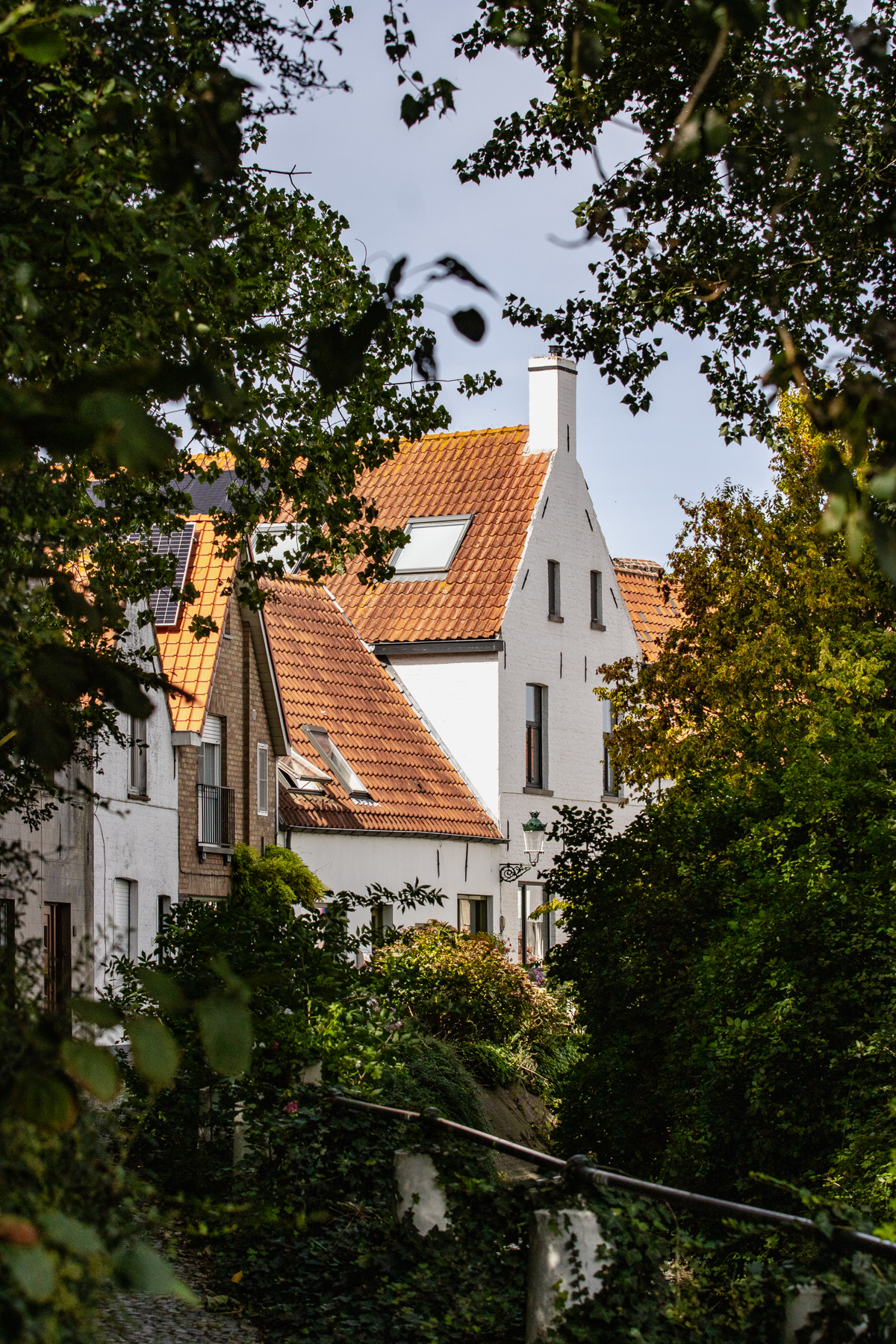 Houses on the stream.