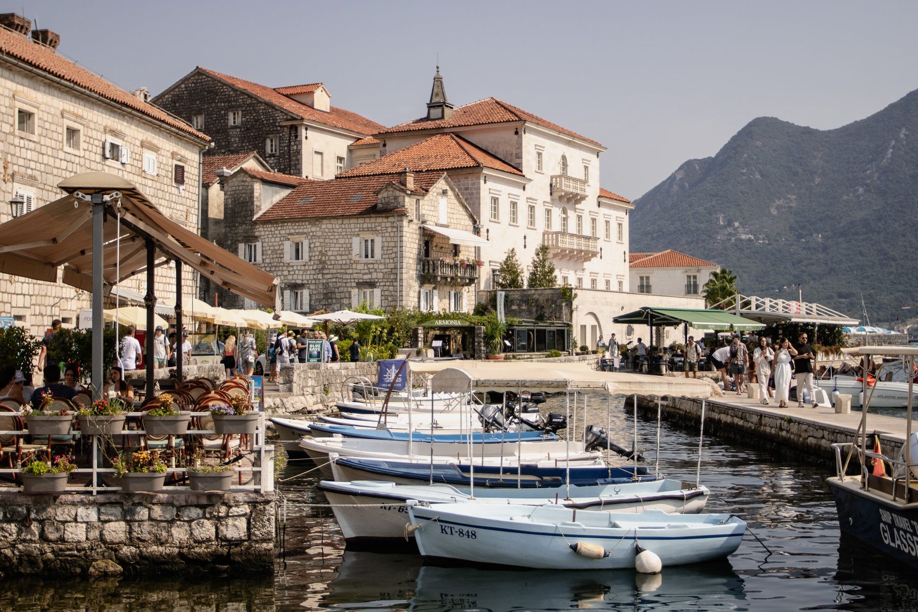The inner harbour of Perast.