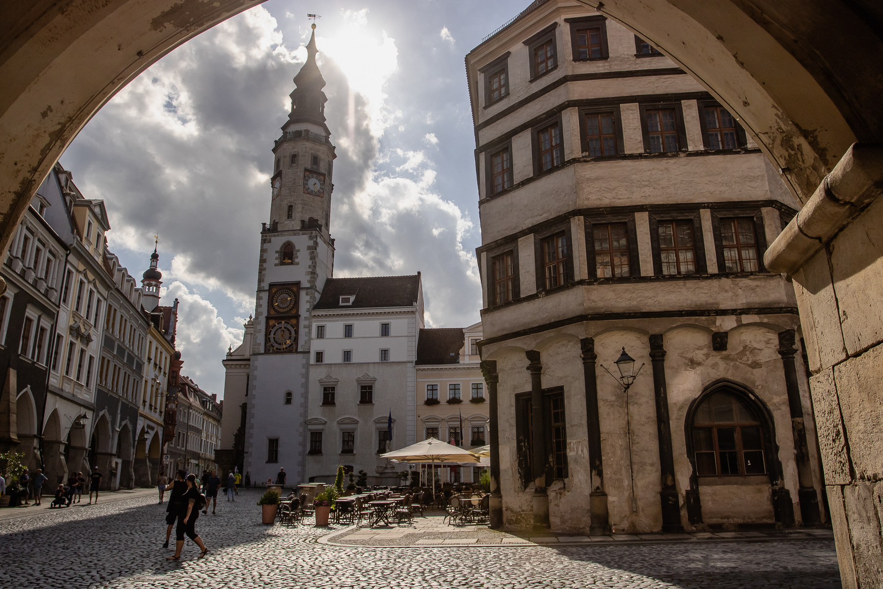 The main square, or upper market square of Görlitz