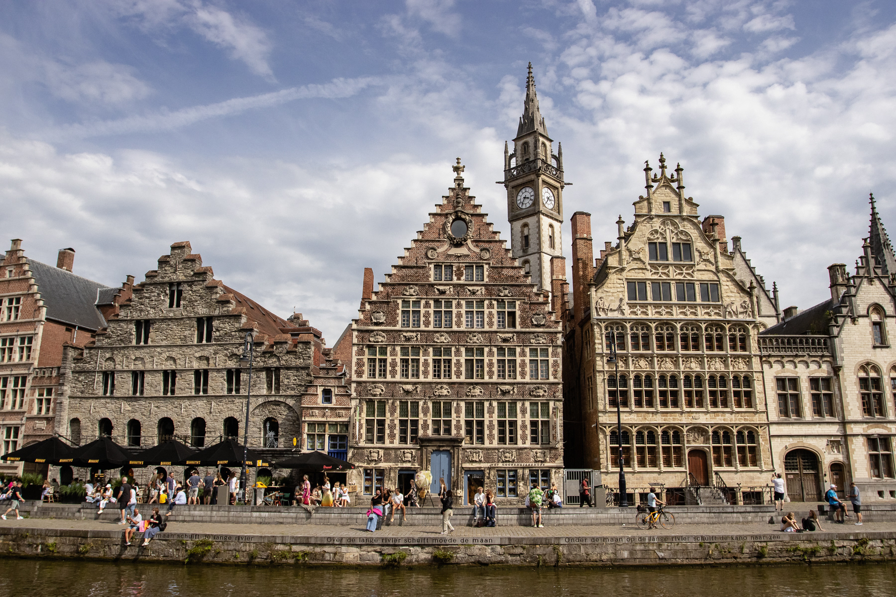 The Graslei is a magnet for tourists, but a beautiful one.