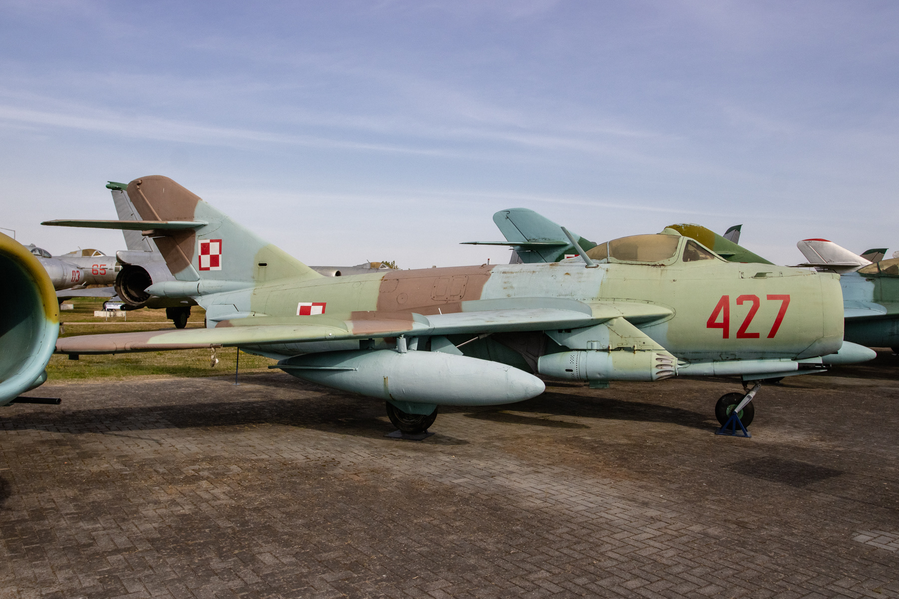 Lim-6Bis, NATO callsign Fresco E, n.r 427. The aircraft served the Polish Air Forcde from 1963 to 1992.