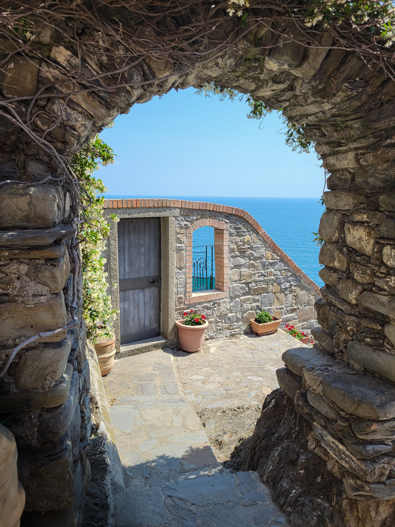 At the edge of Manarola