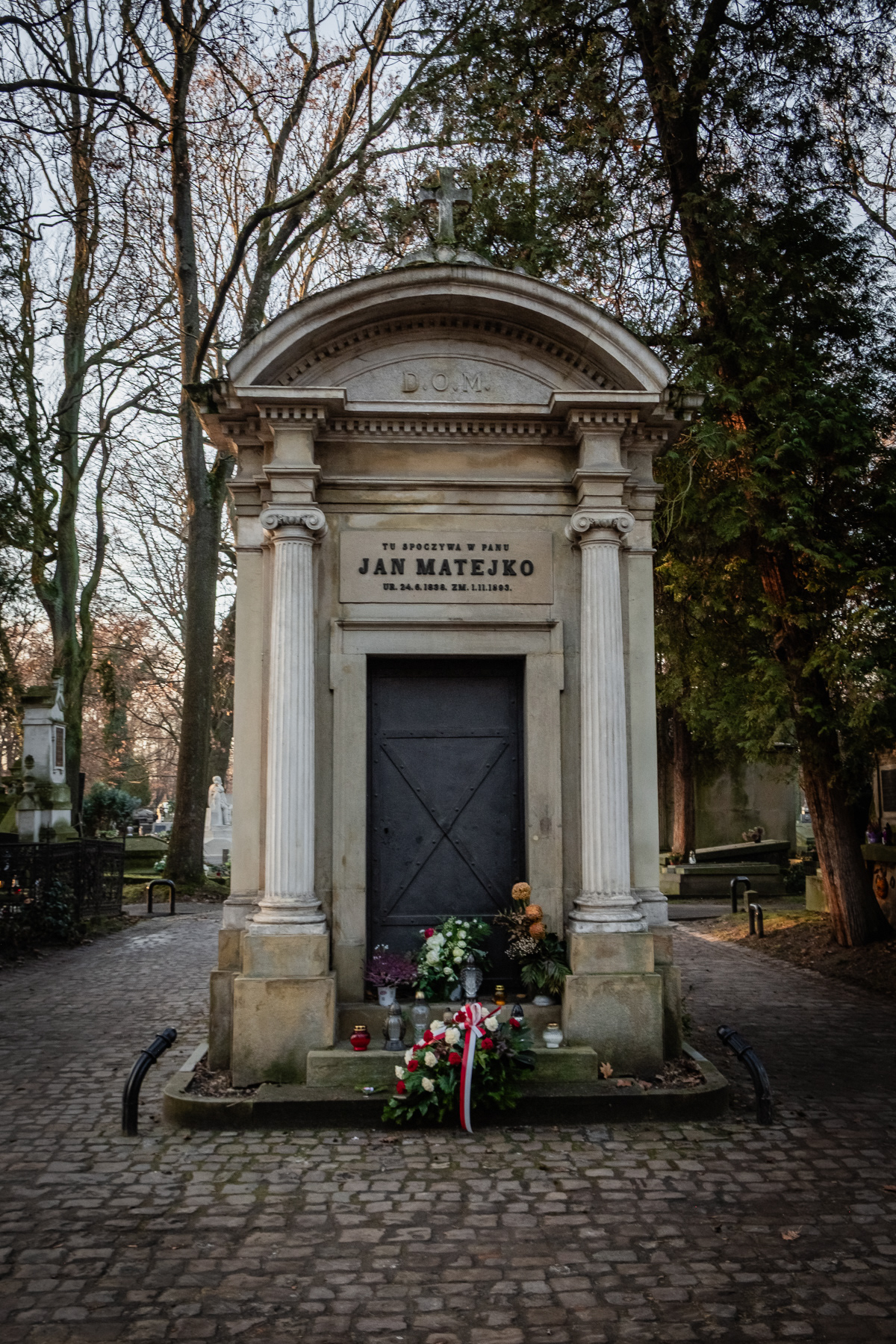 Final resting place of the famous 19th century Polish painter Jan Matejko.