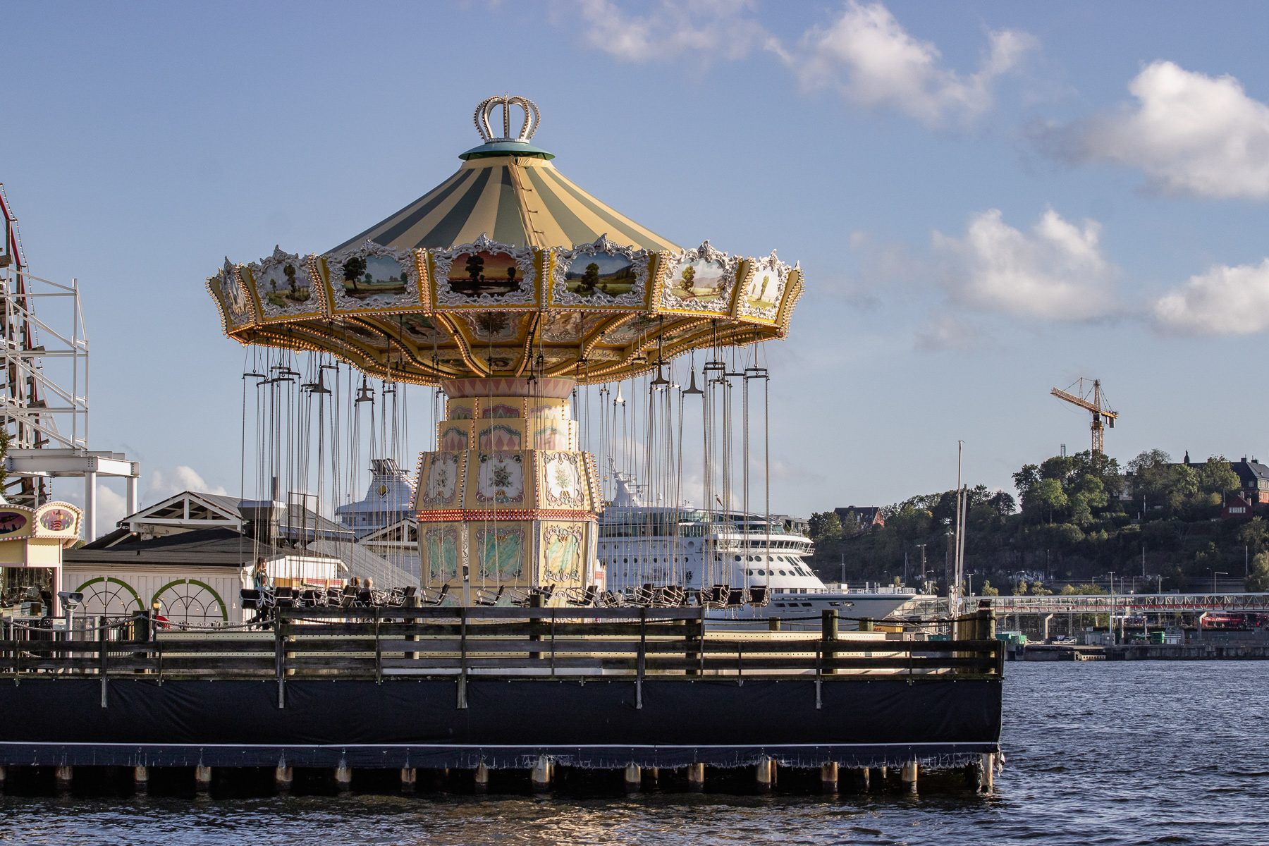 The flying carousel of Gröna Lund, September 2025.