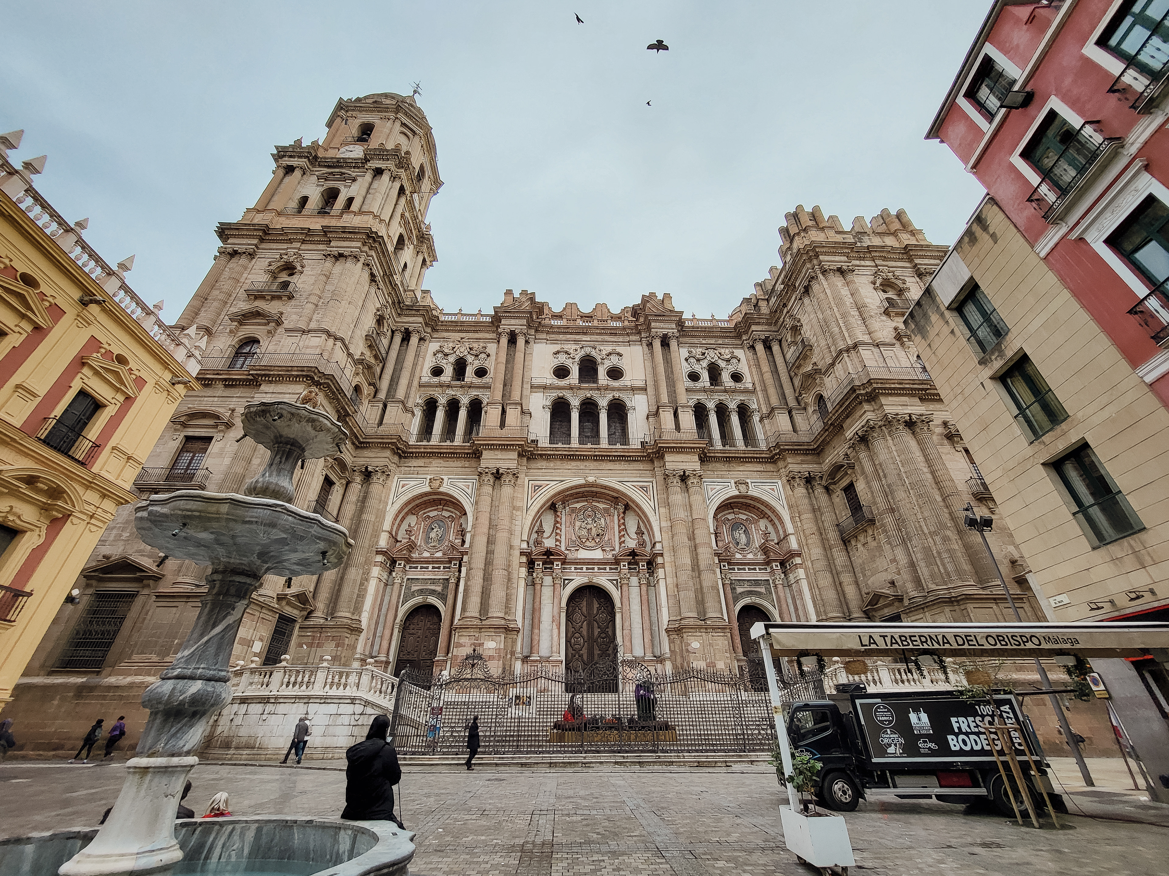The Santa Iglesia Catedral Basílica de la Encarnación de Málaga, in the heart of the city centre