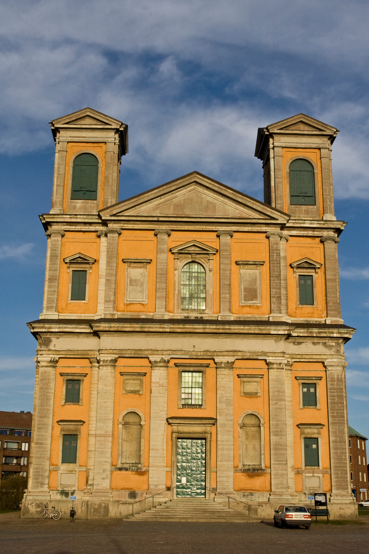 The Holy Trinity Church on main square, also designed by Nicodemus Tessin den Yngre based on the Pantheon in Rome. Construction took almost 40 years and was finished in 1750.