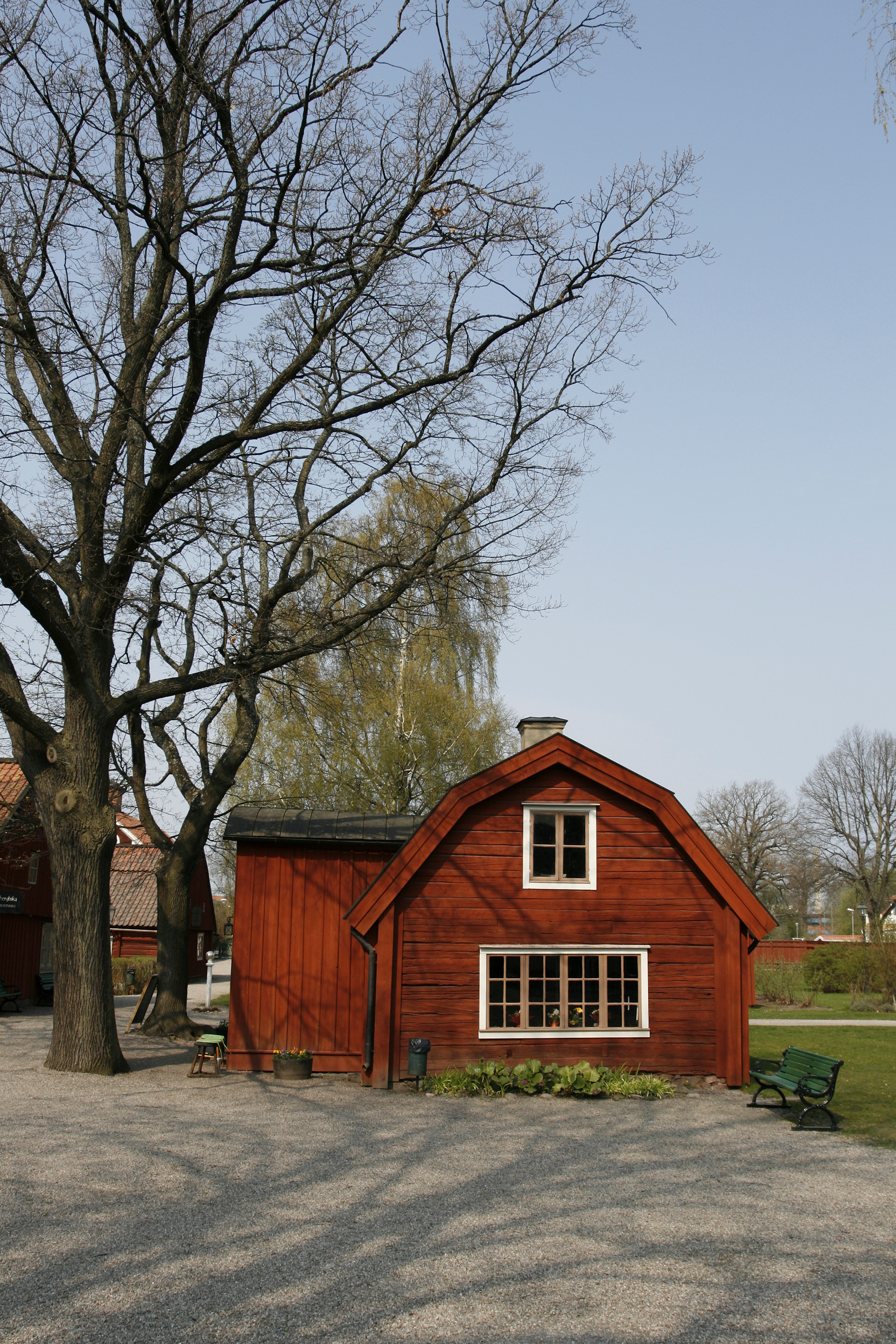A typical Swedish wooden house, in Eskilstuna