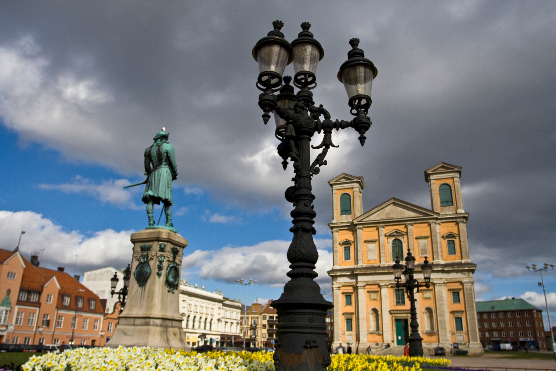 The central square of Karlskrona, April 2007.