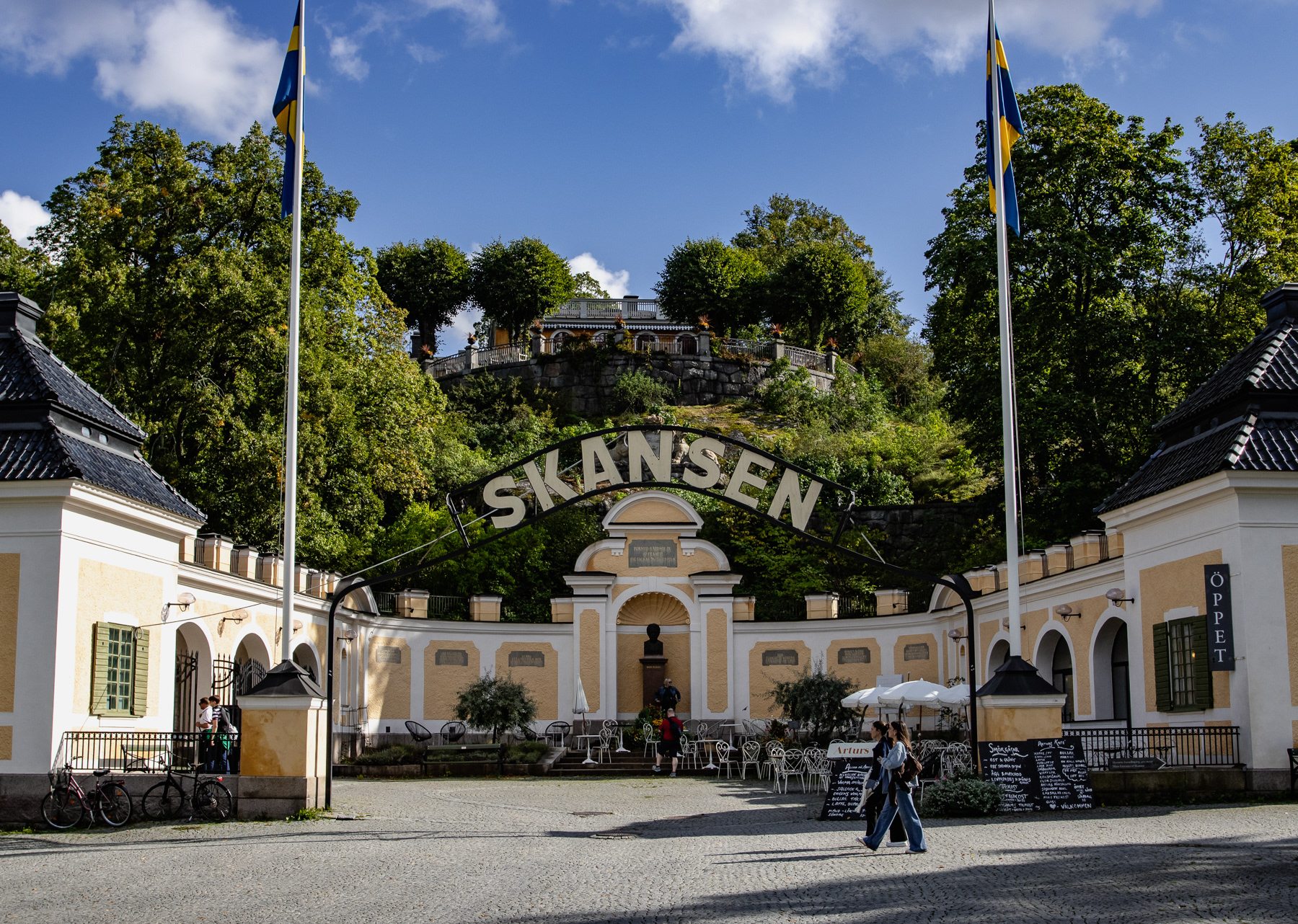 The west entrance of Skansen, September 2025