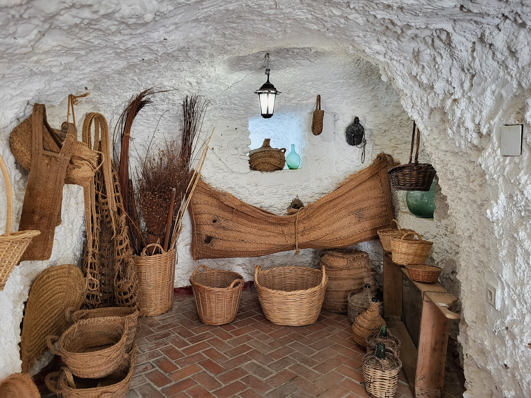 A cave home in Sacromonte, Granada, December 2023