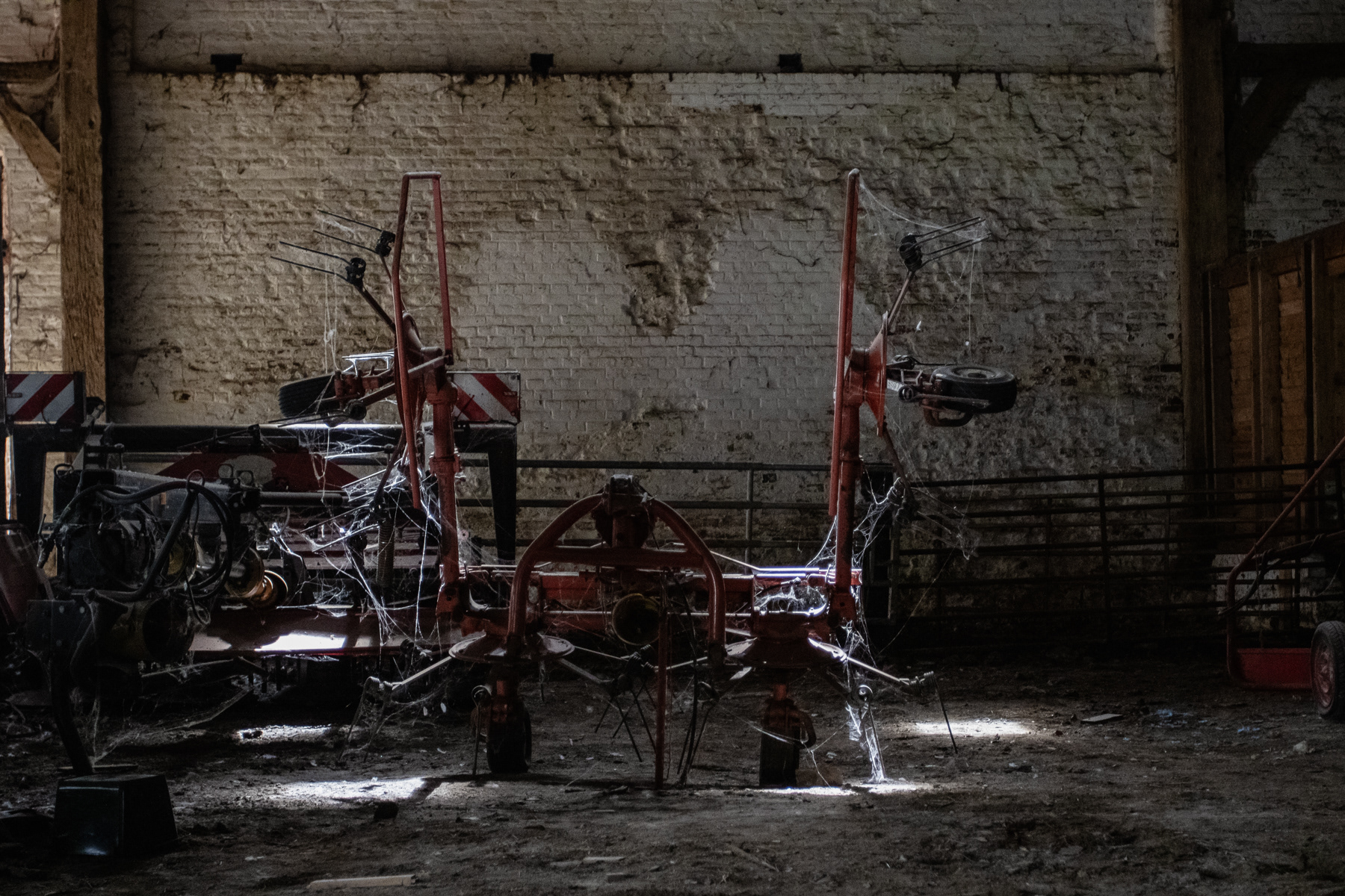 Inside the Ter Doest Abbey barn.