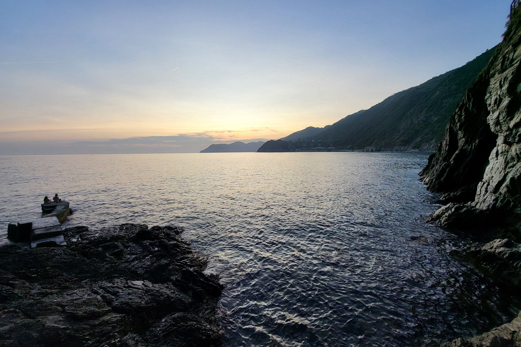 Sunset view to the north