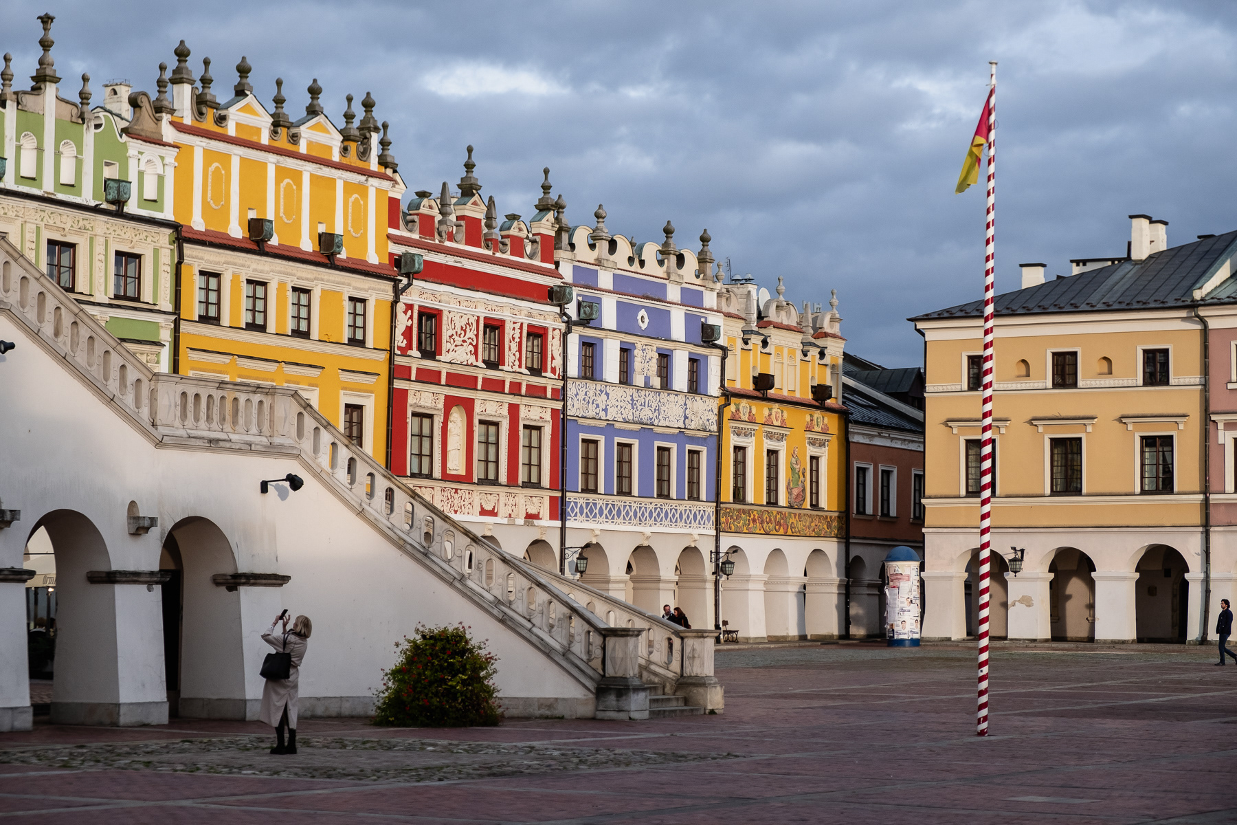 The main square of the old town of Zamość.