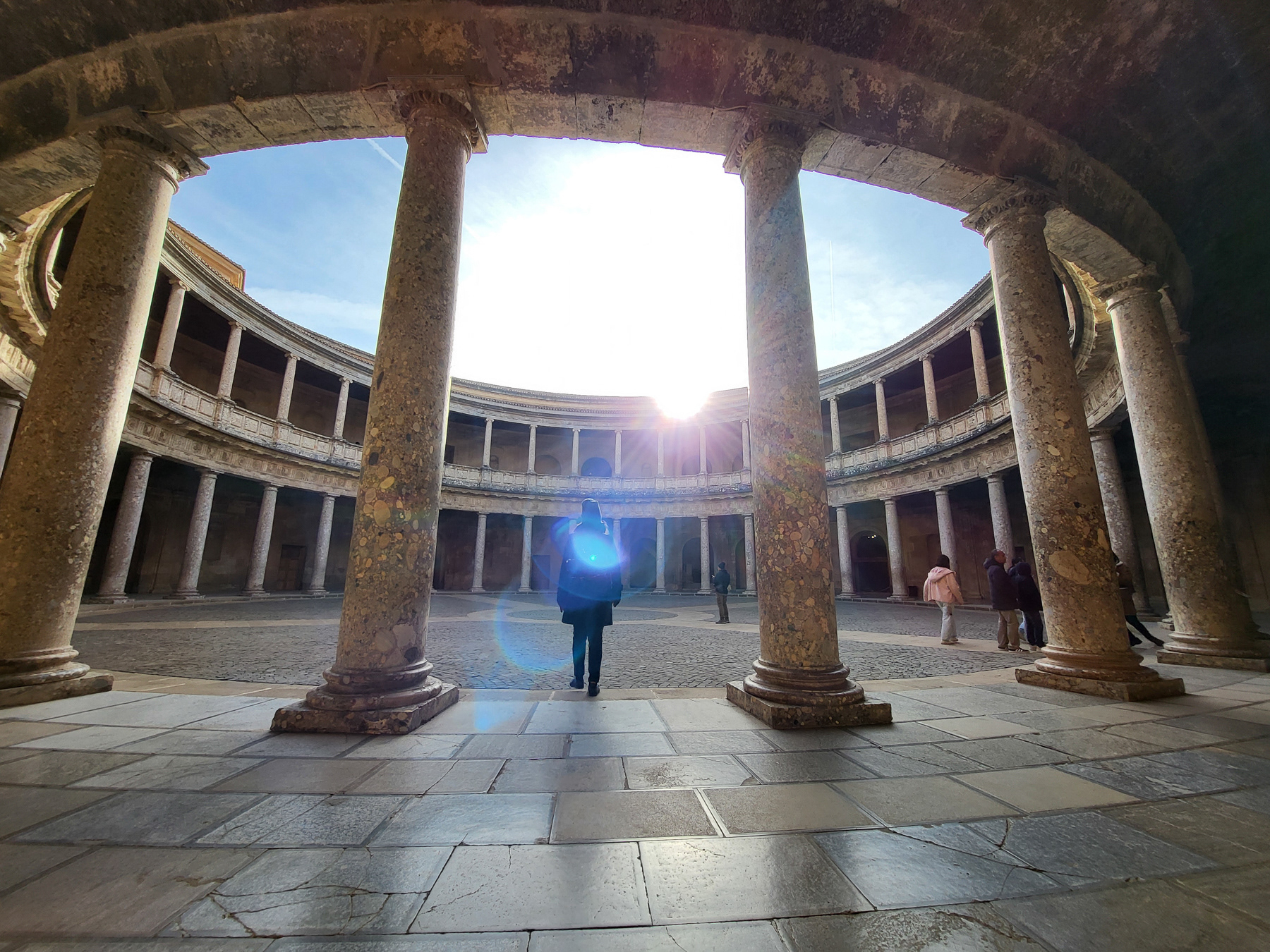 Inside the Palace of Carlos V
