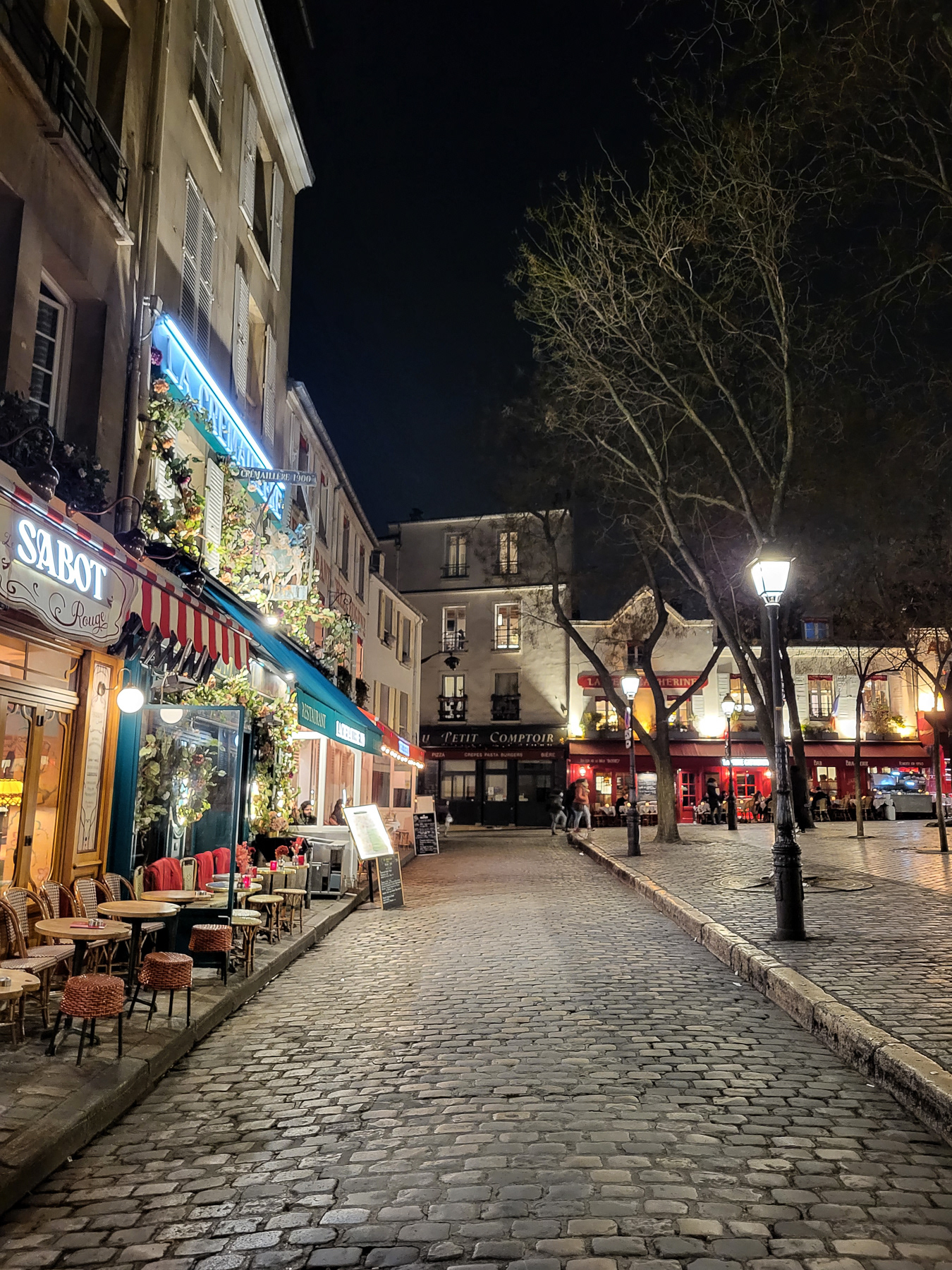Place du Tertre, Montmartre, March 2023.