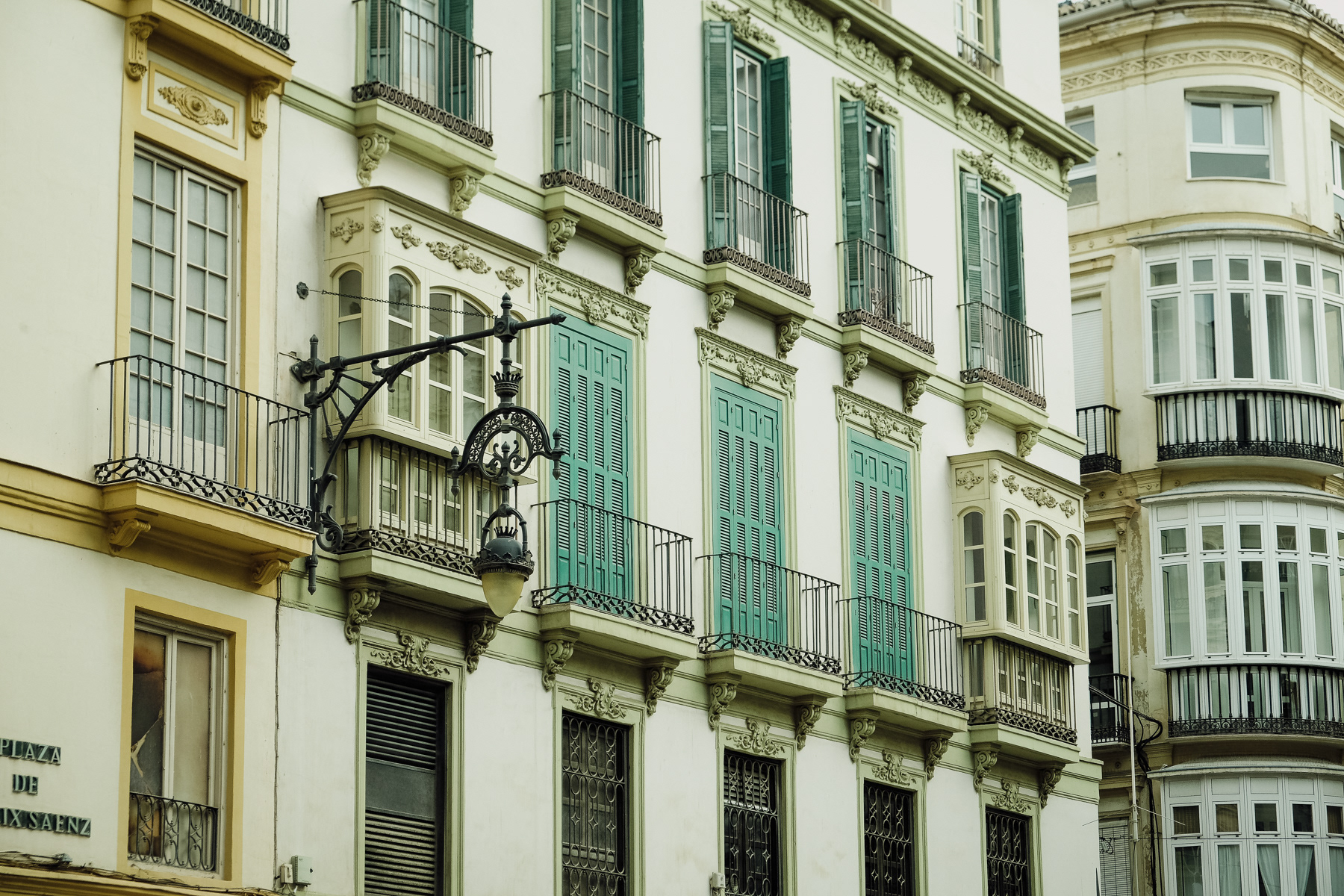 Beautiful balconies in Málaga's city centre