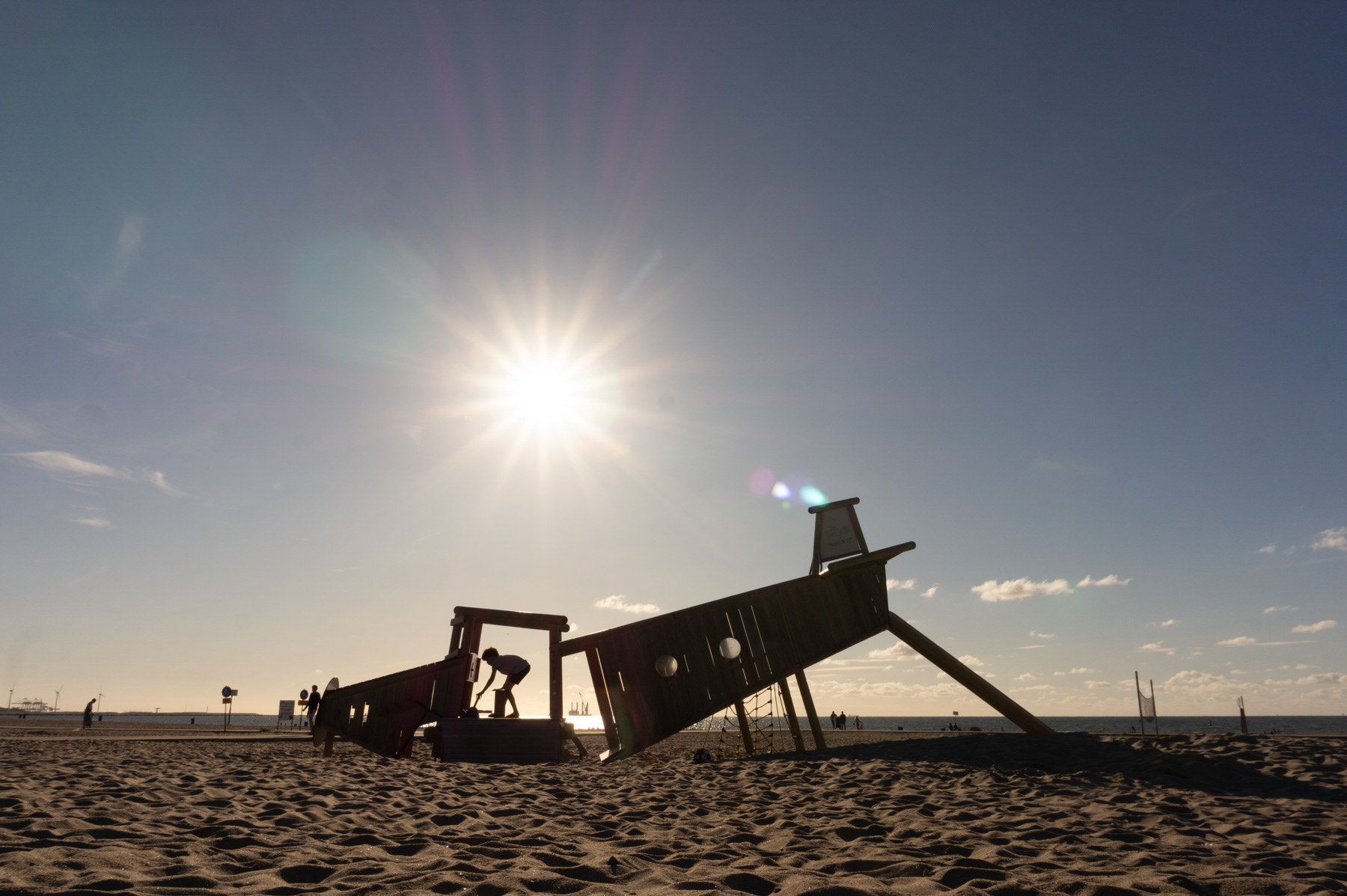 The airplane playground at Hoek van Holland beach, July 2020.