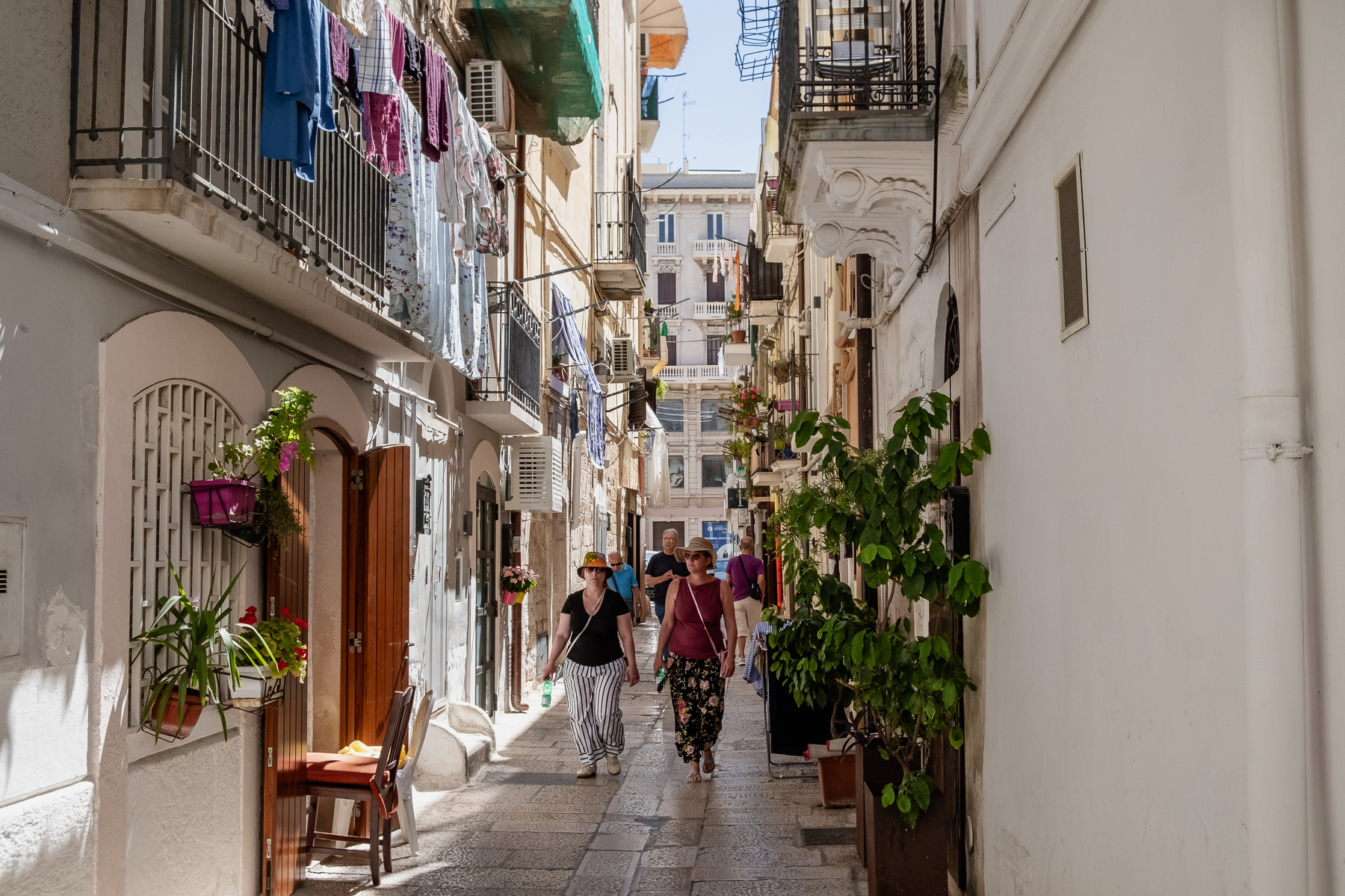 Discovering Bari's old town.