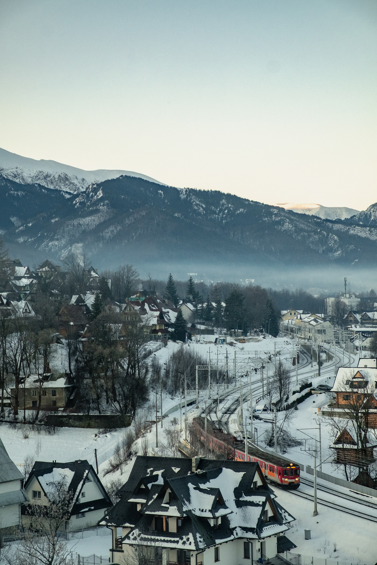 Zakopane is end of the line for trains from Kraków.