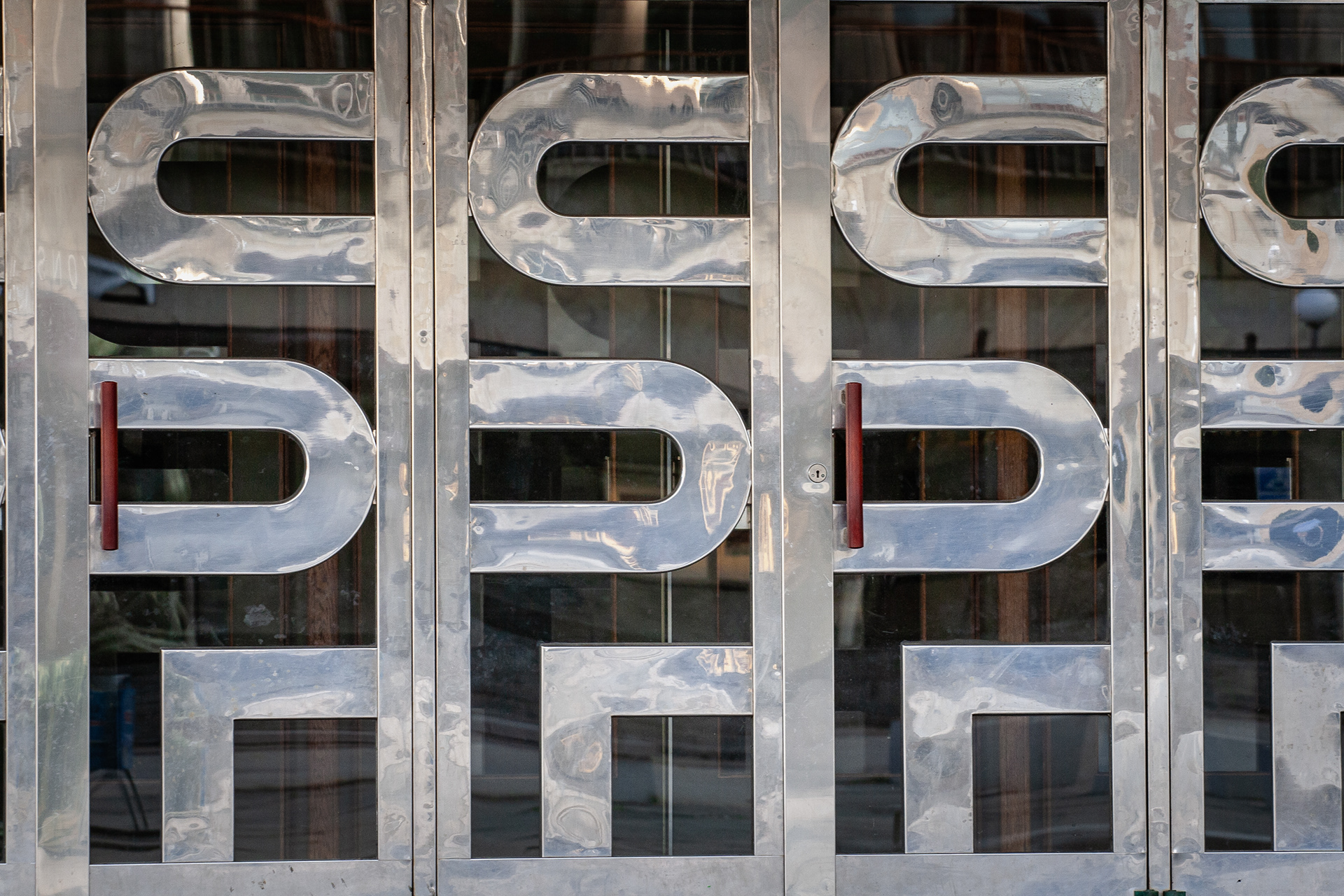 Close-up of the ticket office of the City Theatre, October 2012.