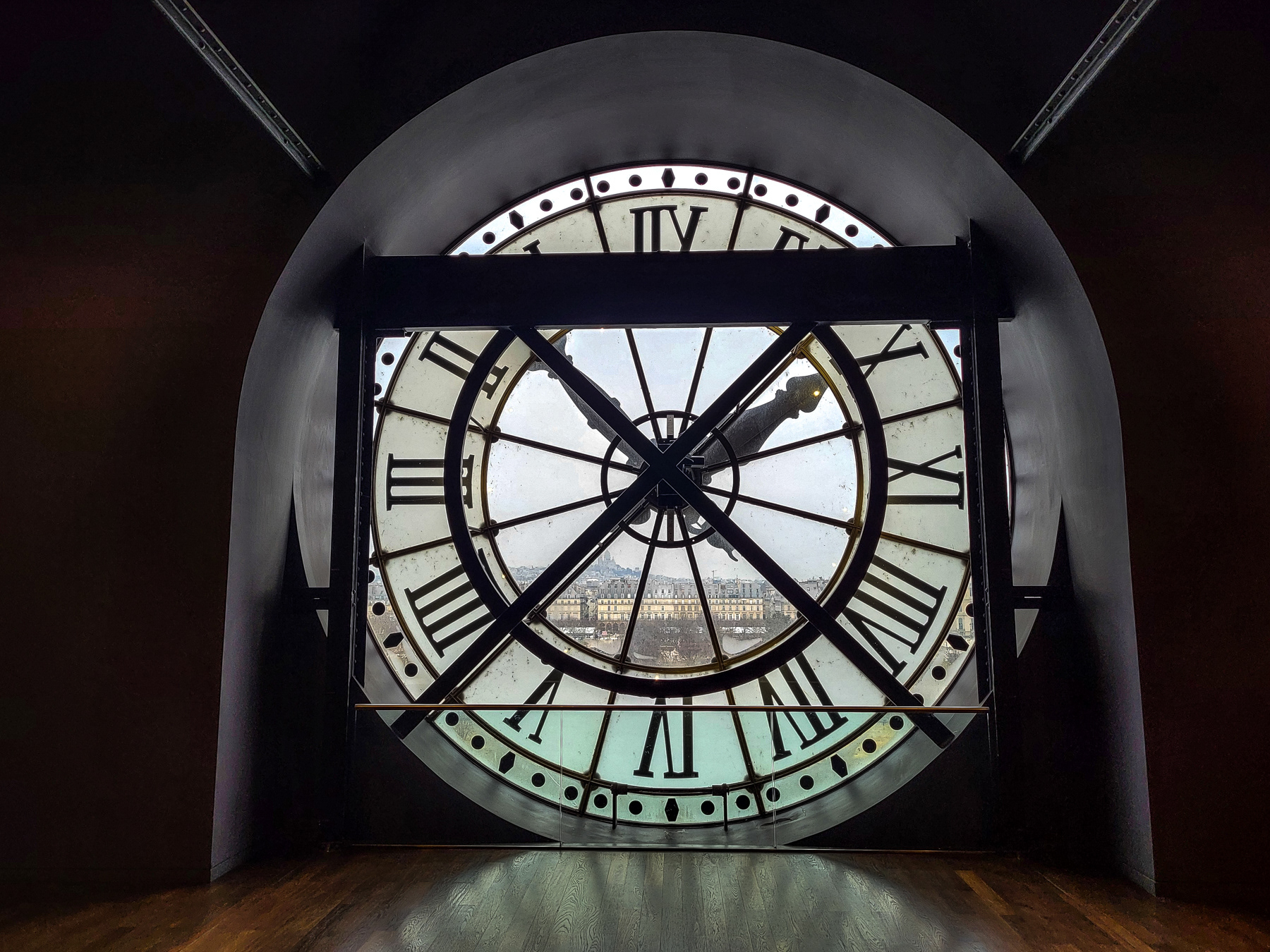 The famous clock inside Musée d'Orsay, March 2023.