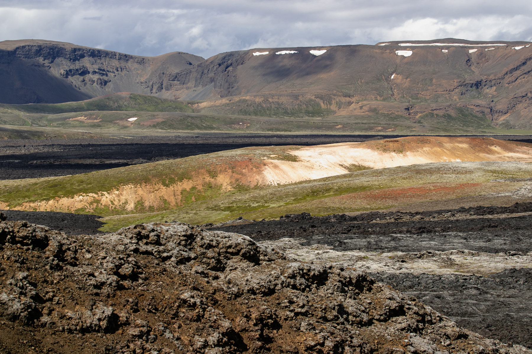 Inside the Leirhnjúkur crater.