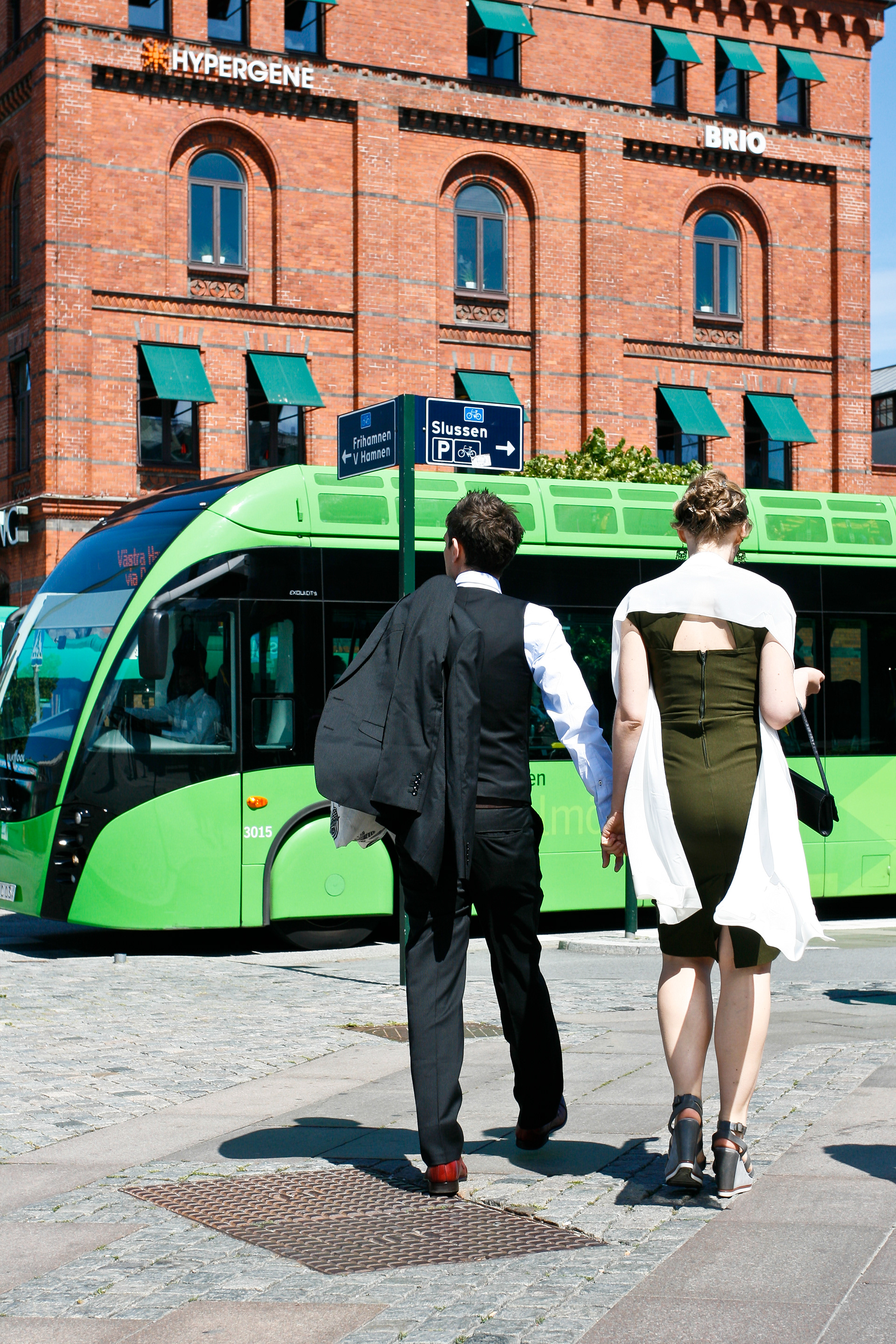 Introduced in 2014 are the extra long busses of Malmöexpressen (MEX). The 24 metres (79 feet) gas-electric "bus trams" are made by Van Hool in Belgium.