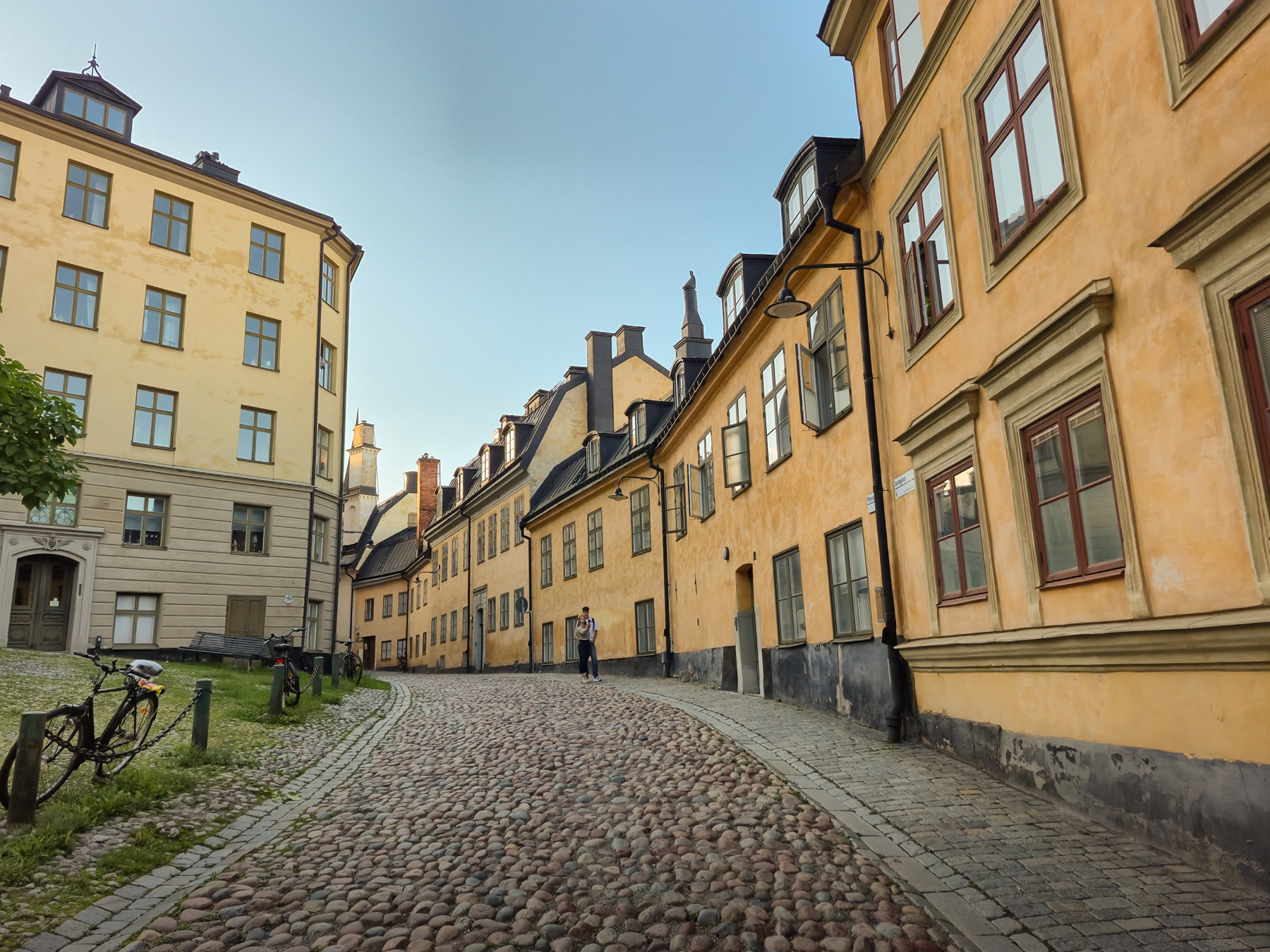 Cobblestone streets in Södermalm, September 2025.