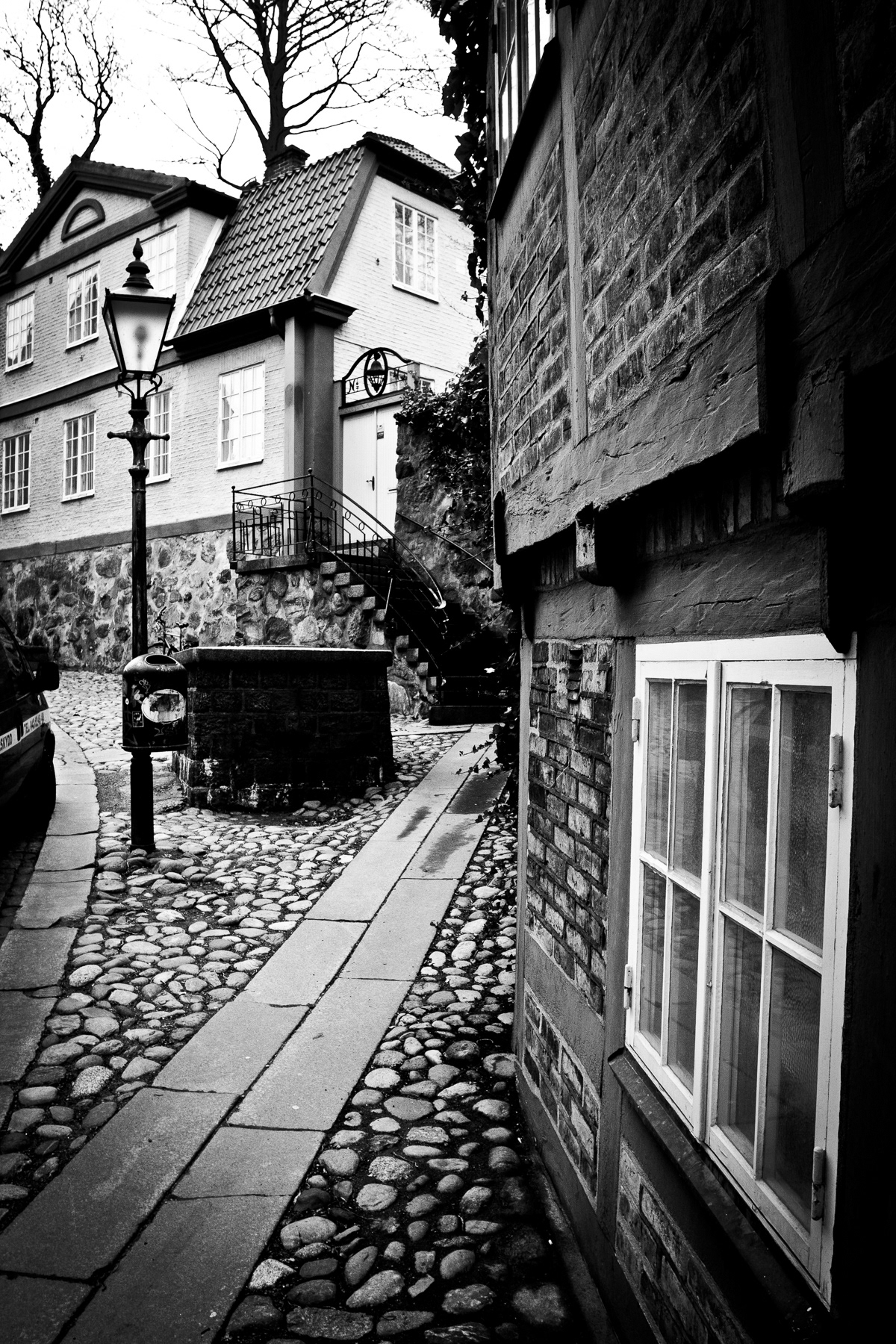 Small streets in Helsingborg's Old Town.