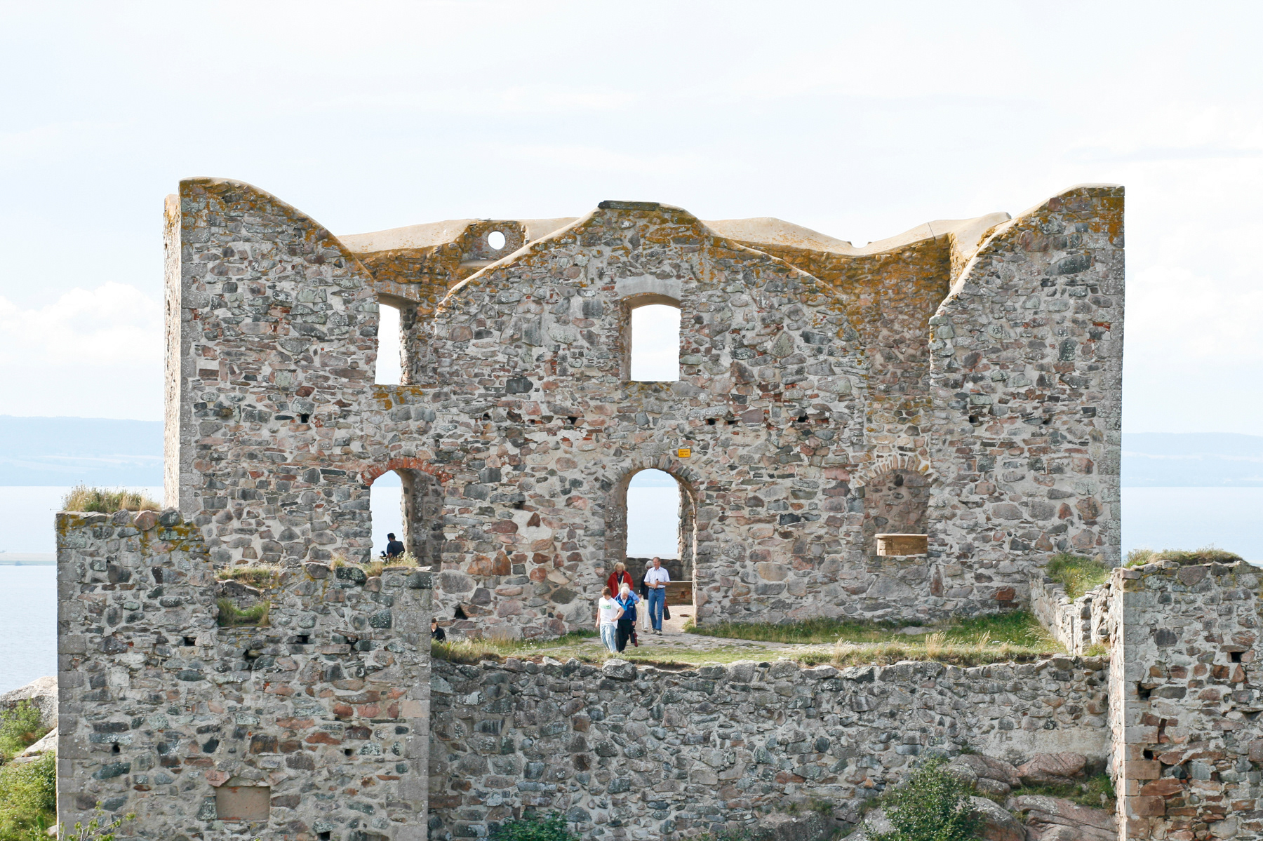 The Brahehus ruin in Gränna, province of Jönköping, southern Sweden (Sverige)., August 2008.