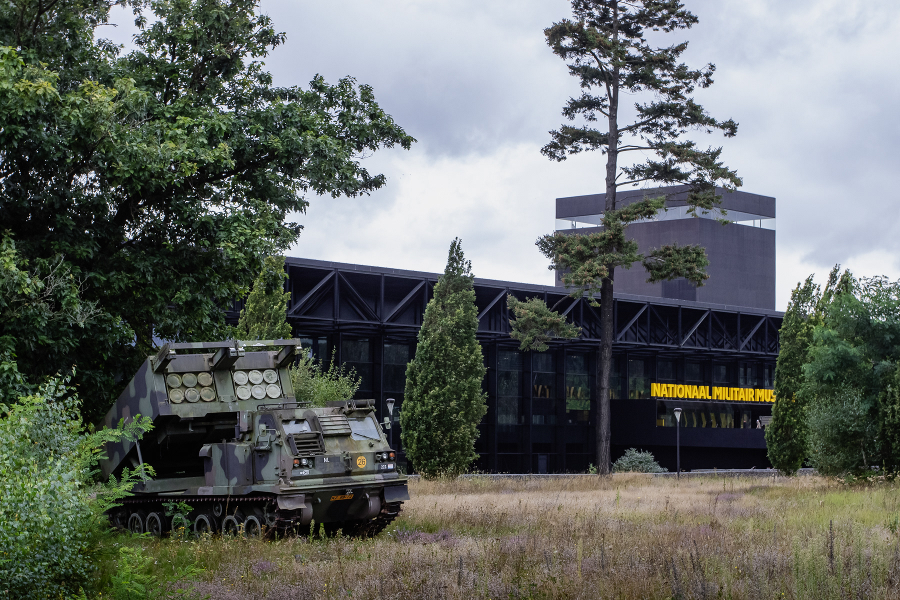 A Multiple-Launch Rocket Artillery System at the National Military Museum, Soesterberg, the Netherlands