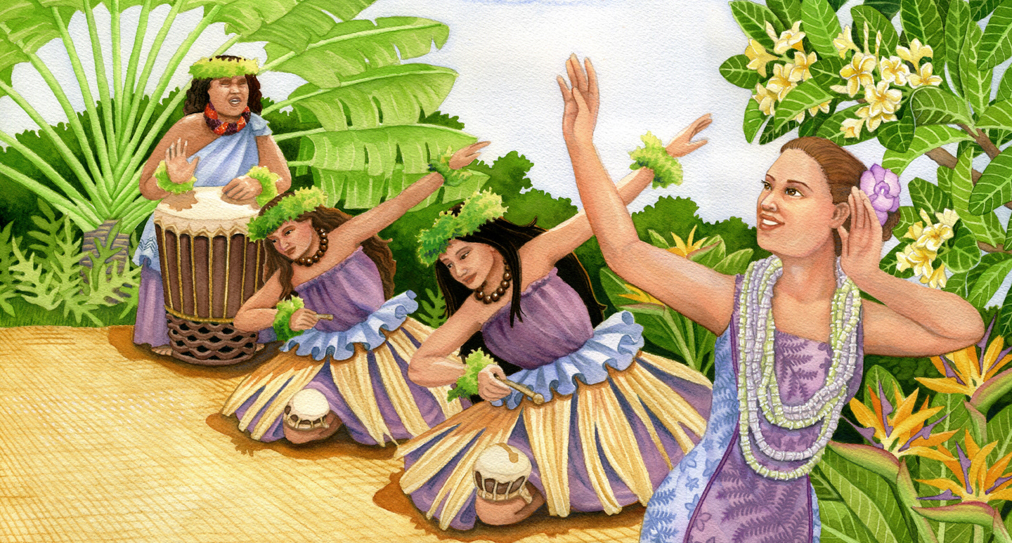 "D is for Dance" from "A is for Aloha" Sleeping Bear Press