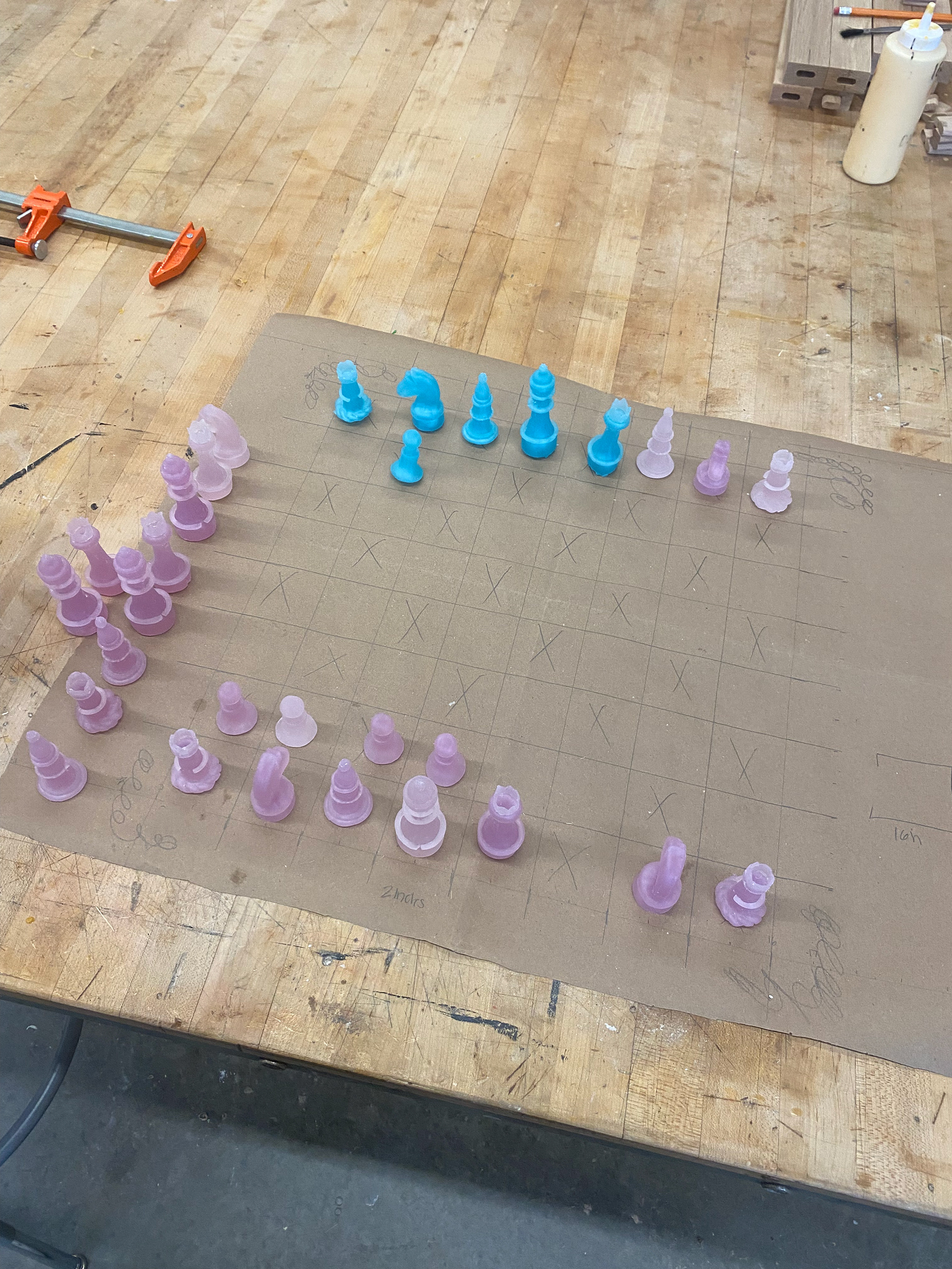 Check pieces and placement for board