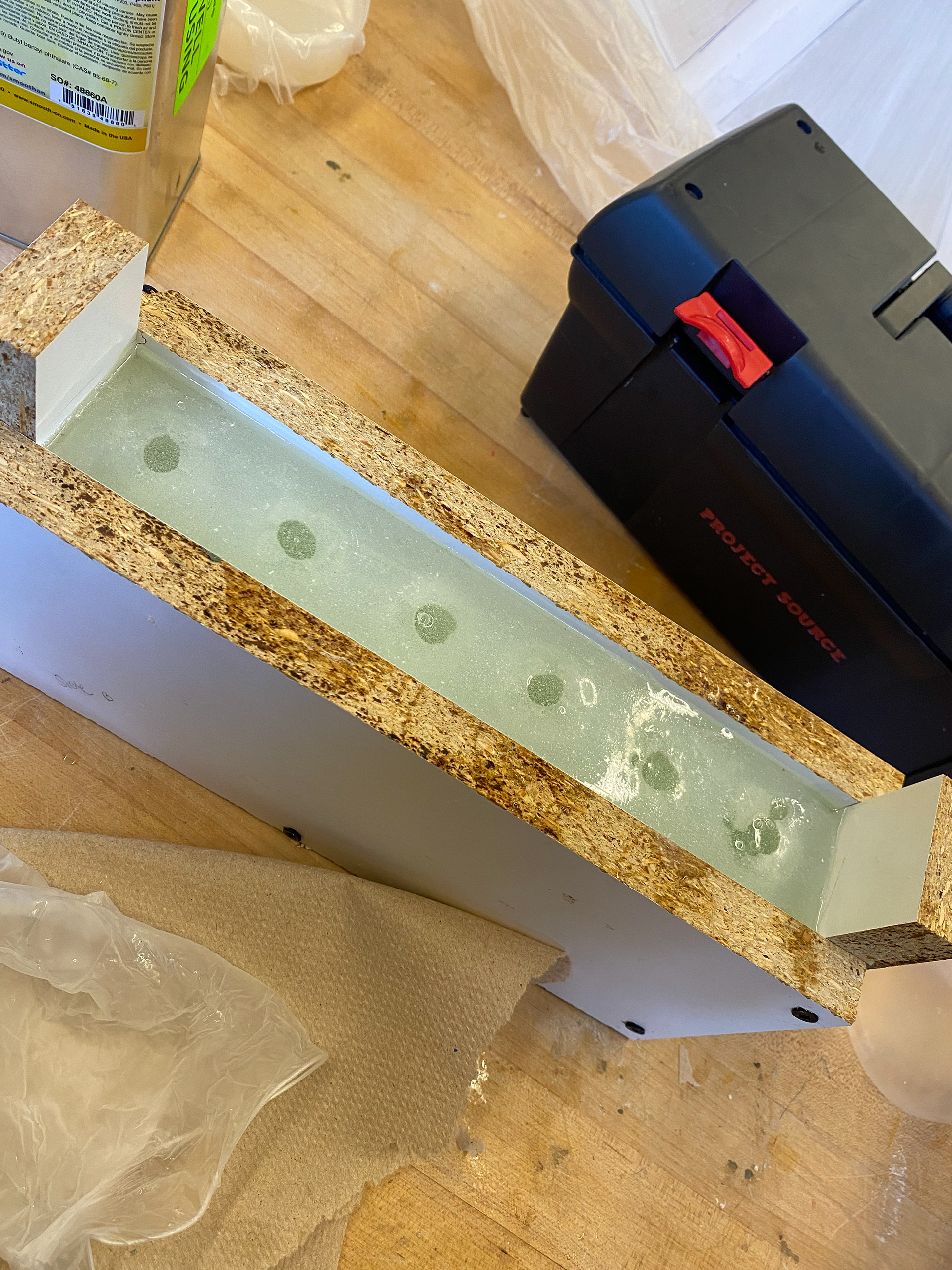 Fill with resin