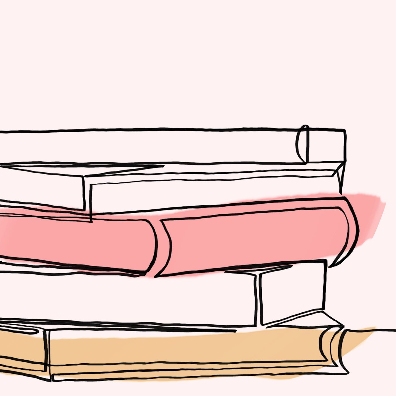 A stack of books beside copy editing services