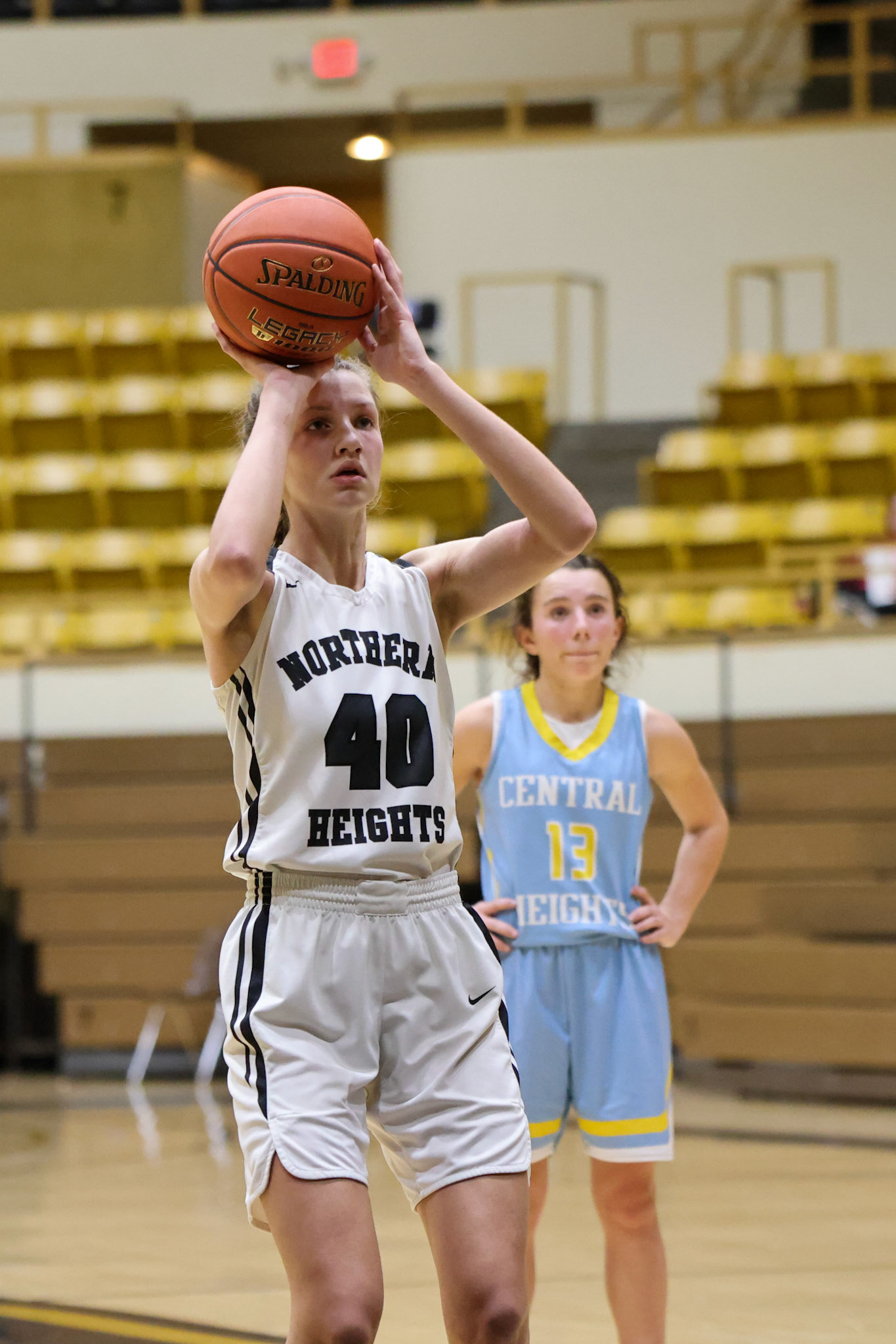 Northern Heights vs Central Heights High School Girls Game. Flint Hills Shoot Out 2023