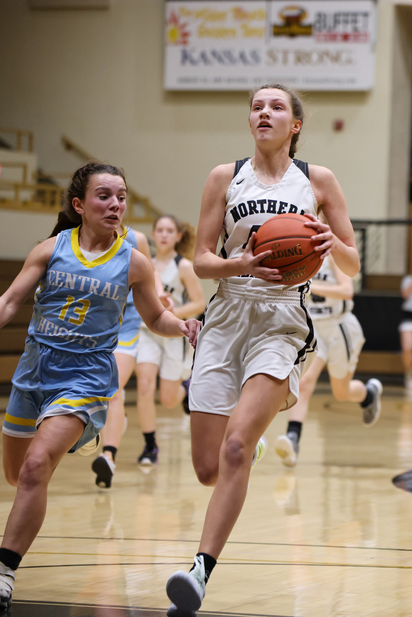 Northern Heights vs Central Heights High School Girls Game. Flint Hills Shoot Out 2023