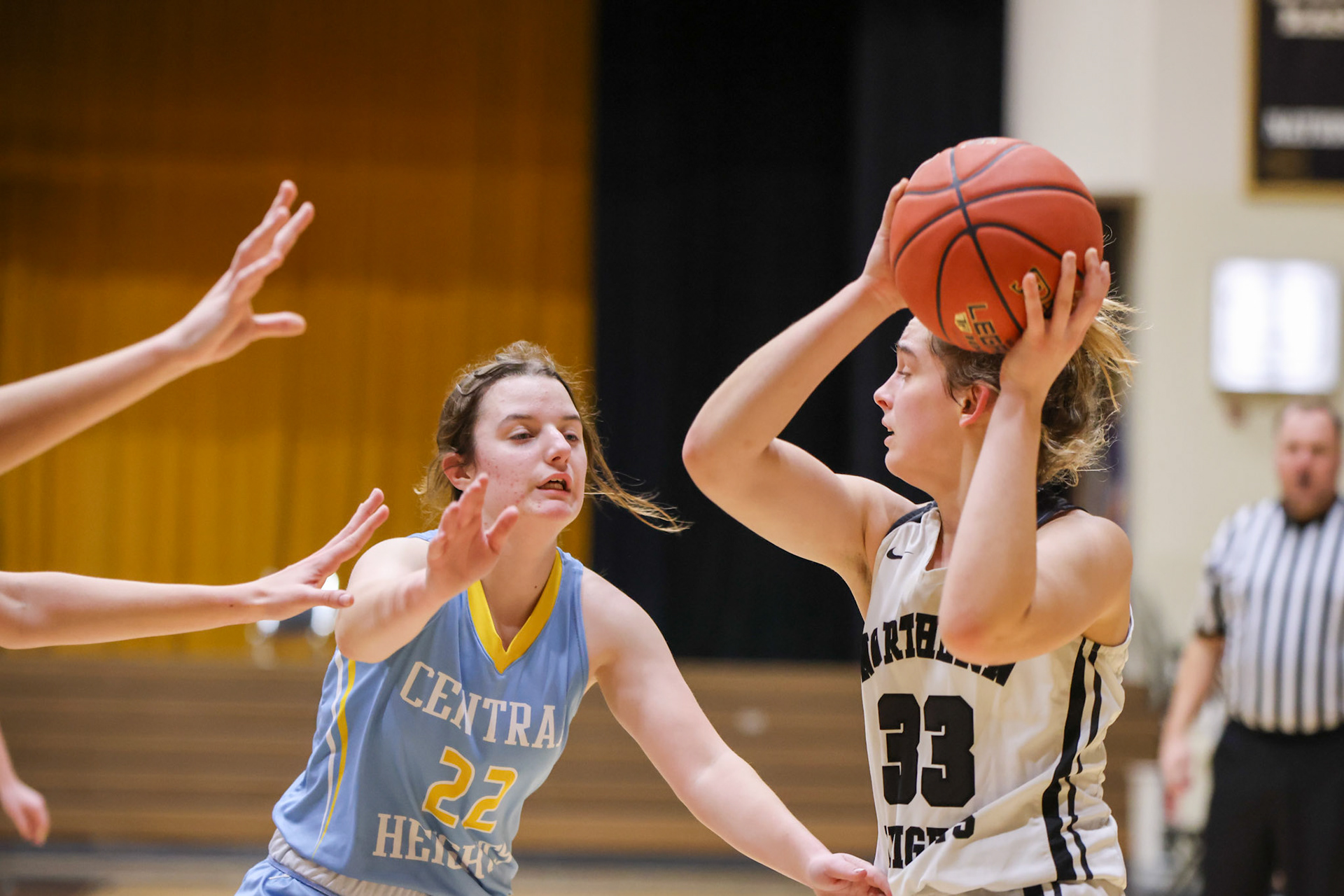 Northern Heights vs Central Heights High School Girls Game. Flint Hills Shoot Out 2023