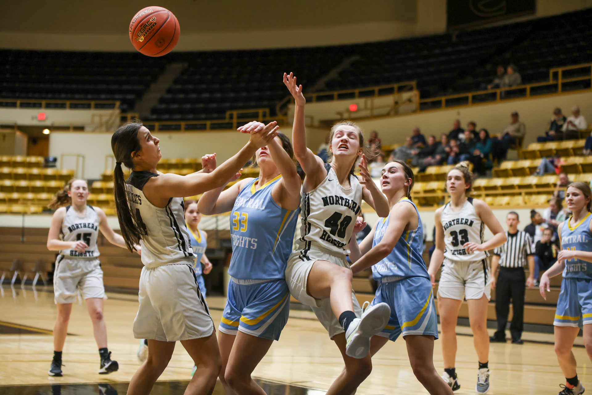 Northern Heights vs Central Heights High School Girls Game. Flint Hills Shoot Out 2023