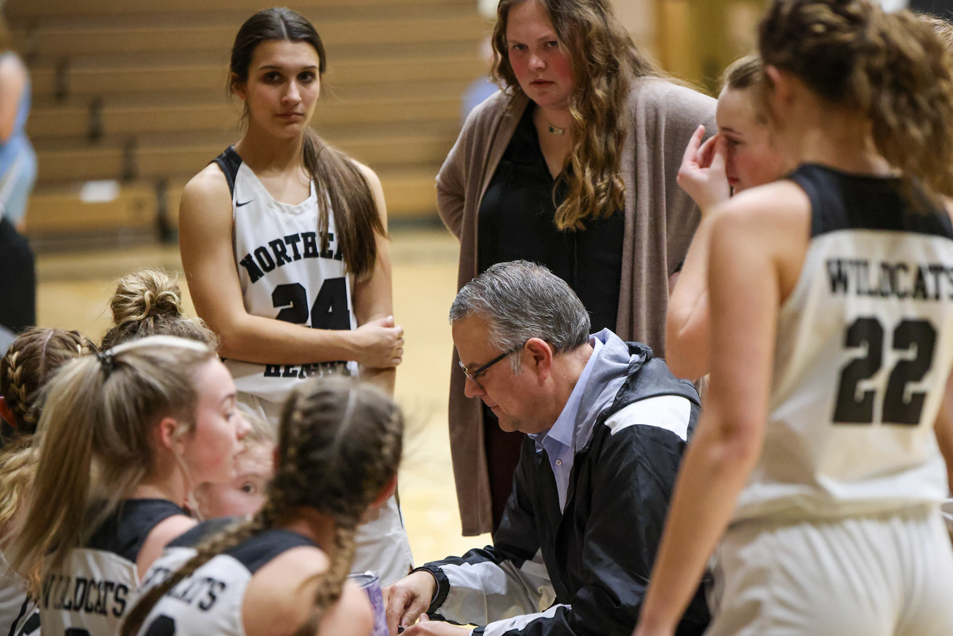 Northern Heights vs Central Heights High School Girls Game. Flint Hills Shoot Out 2023