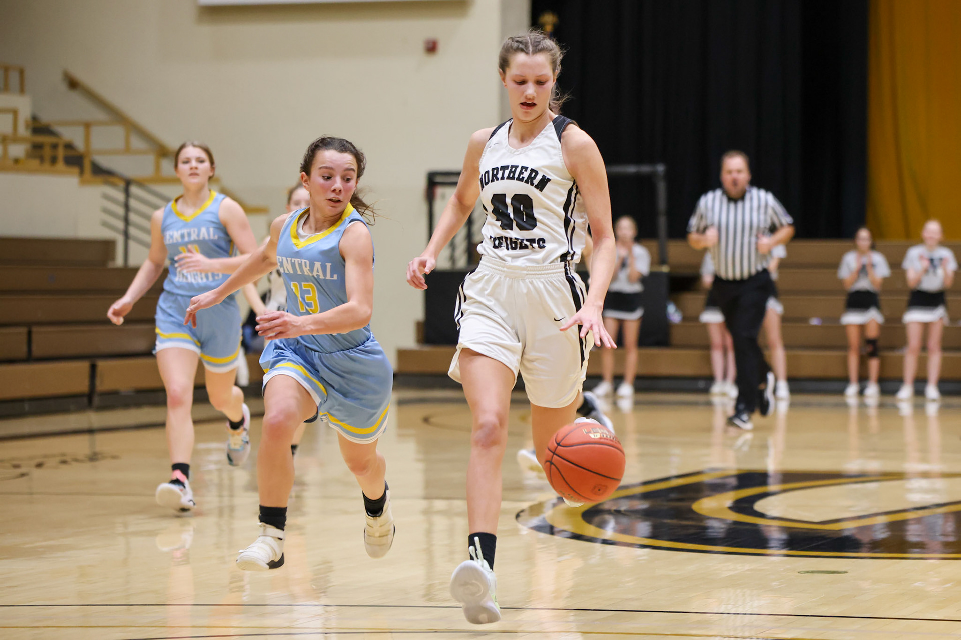 Northern Heights vs Central Heights High School Girls Game. Flint Hills Shoot Out 2023