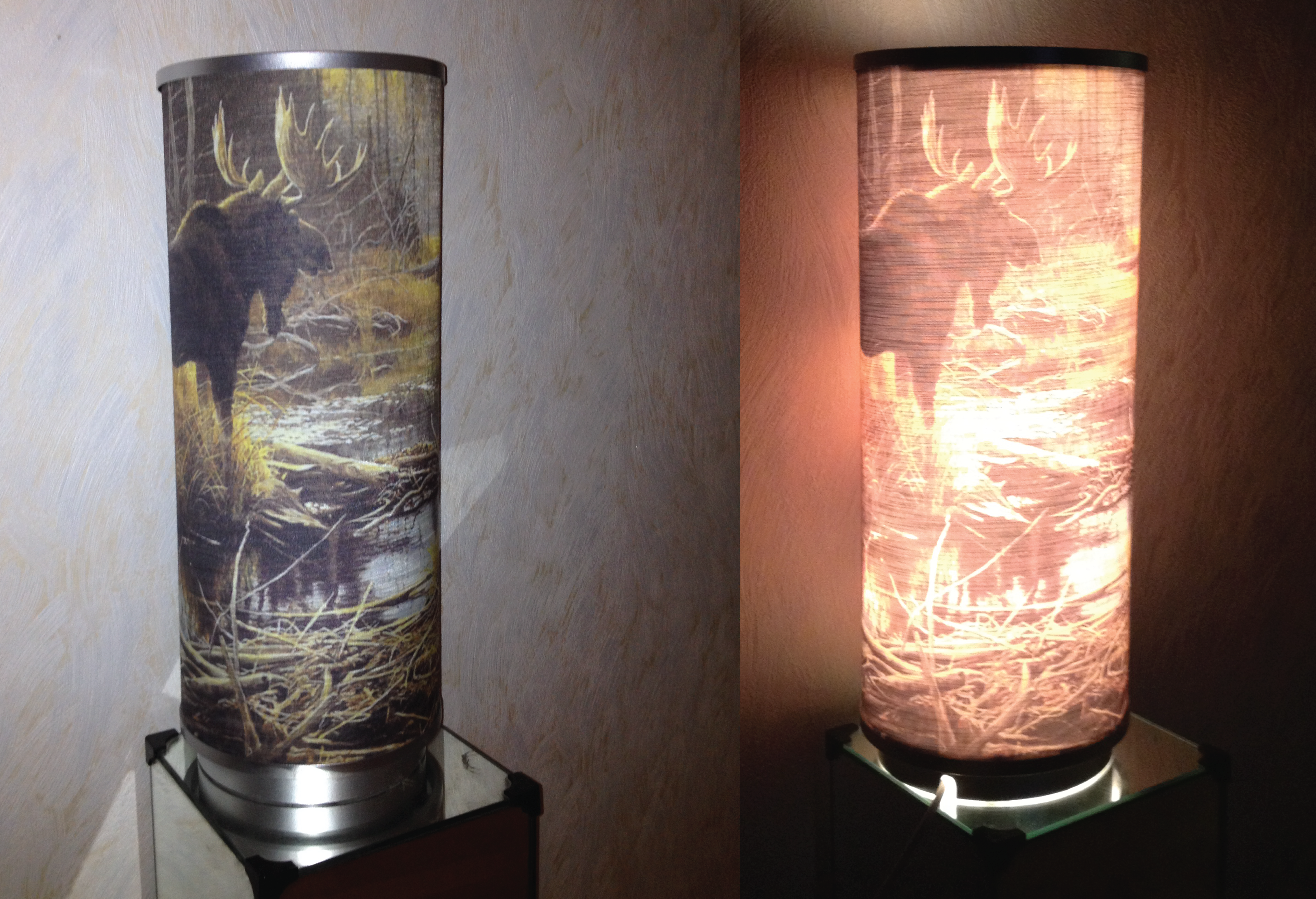 personoitu lampun varjostin 