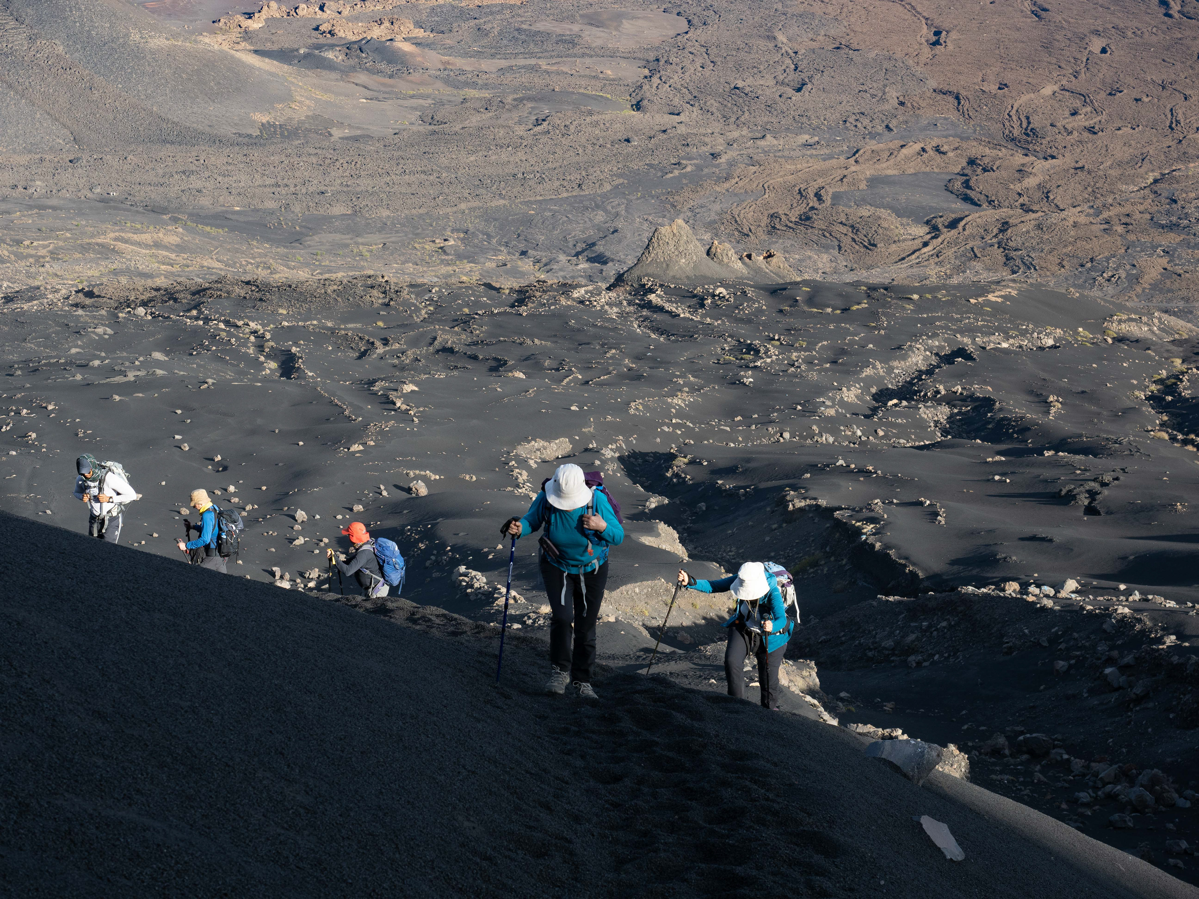 La caldera des de les vessants del Pico do Foco.