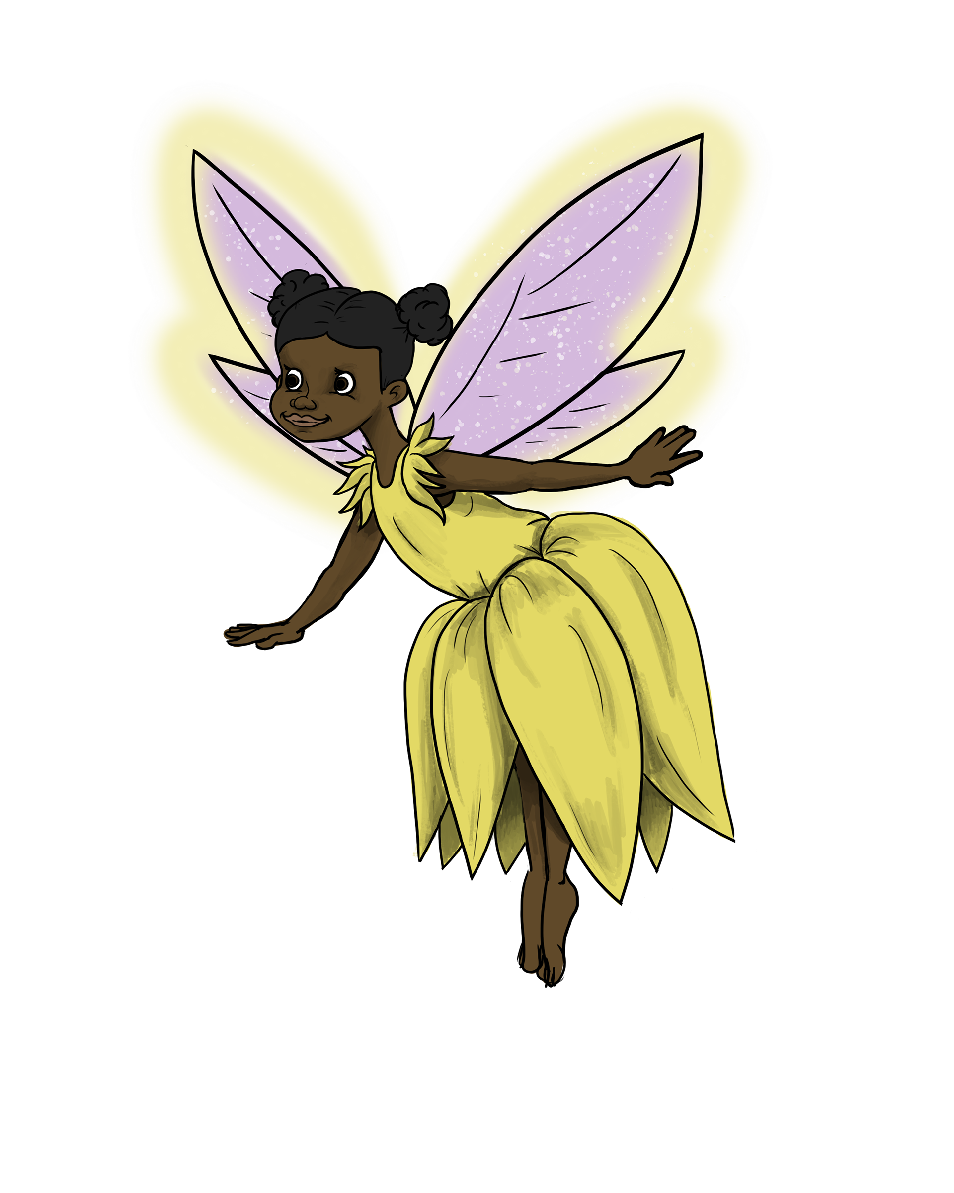 Yellow Fairy Character Concept