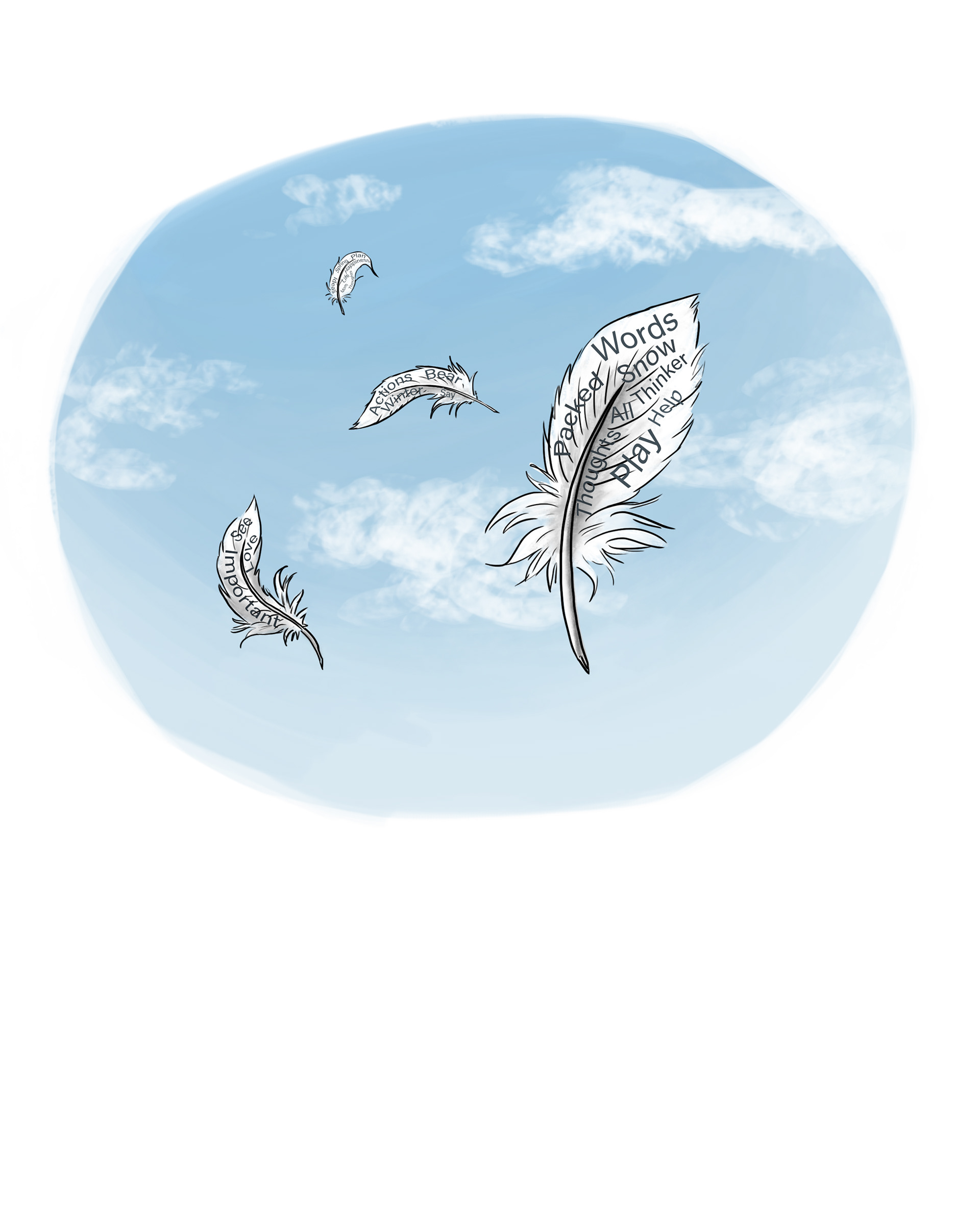 Word feathers