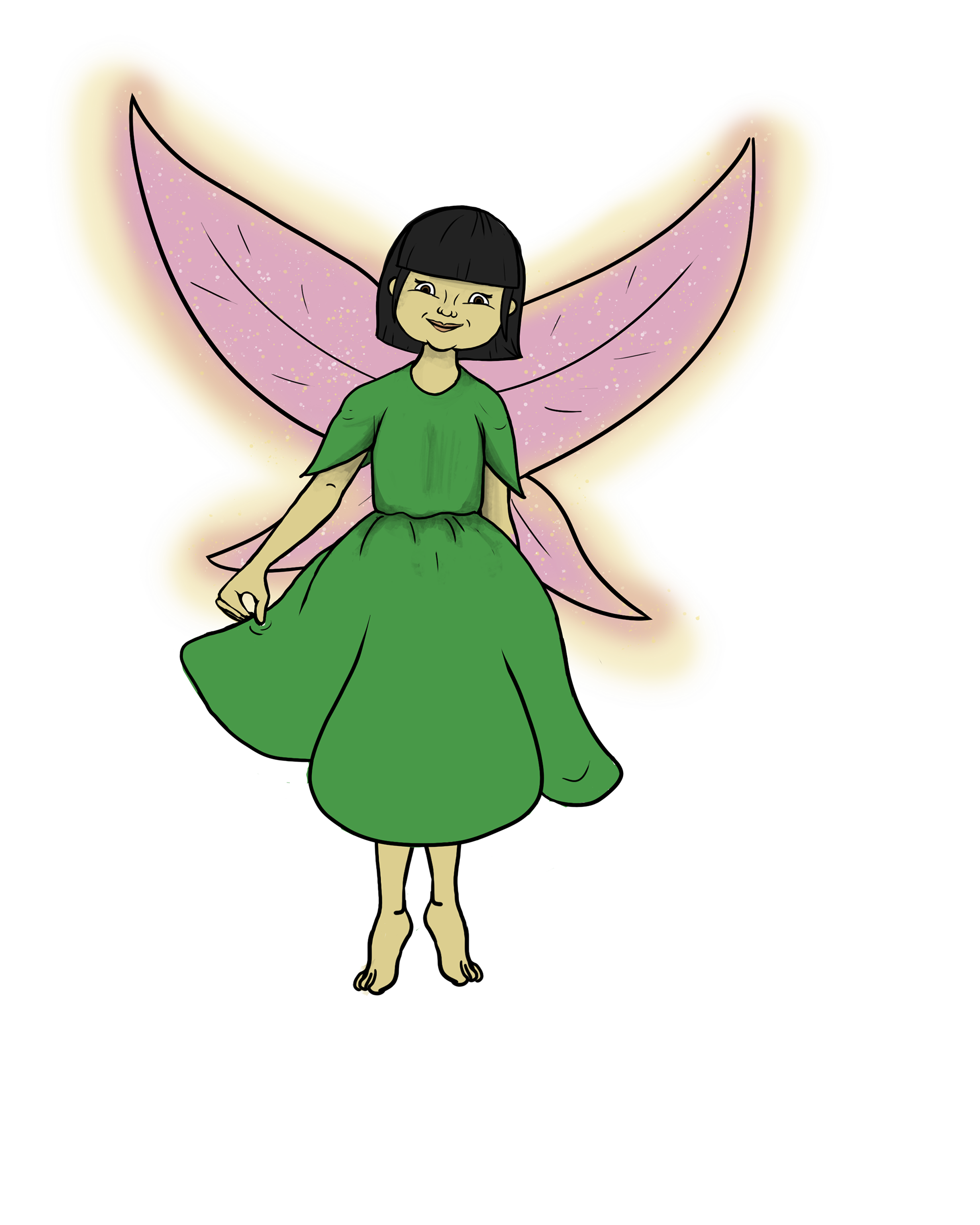 Green Fairy Character Concept